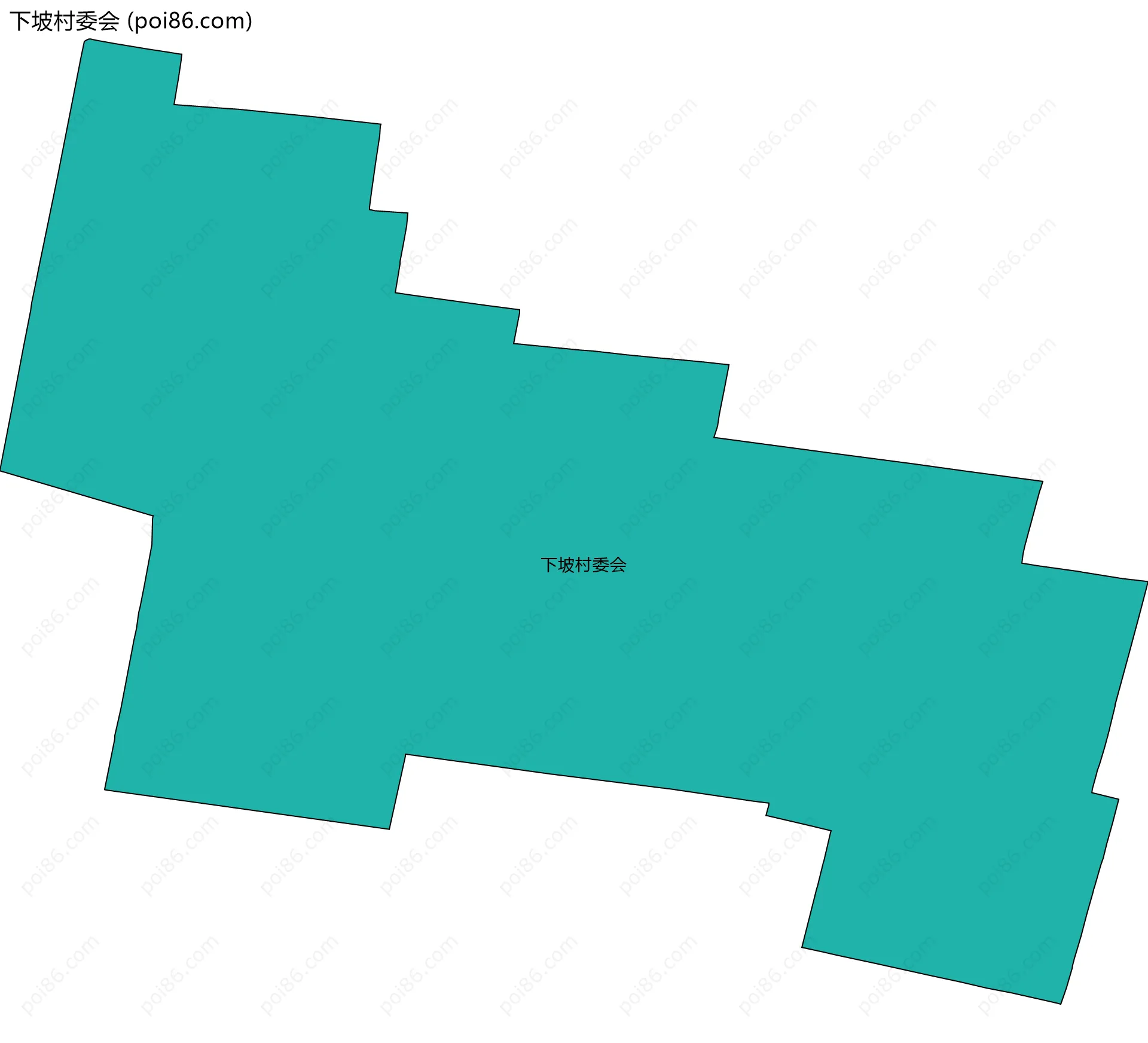下坡村委会边界地图