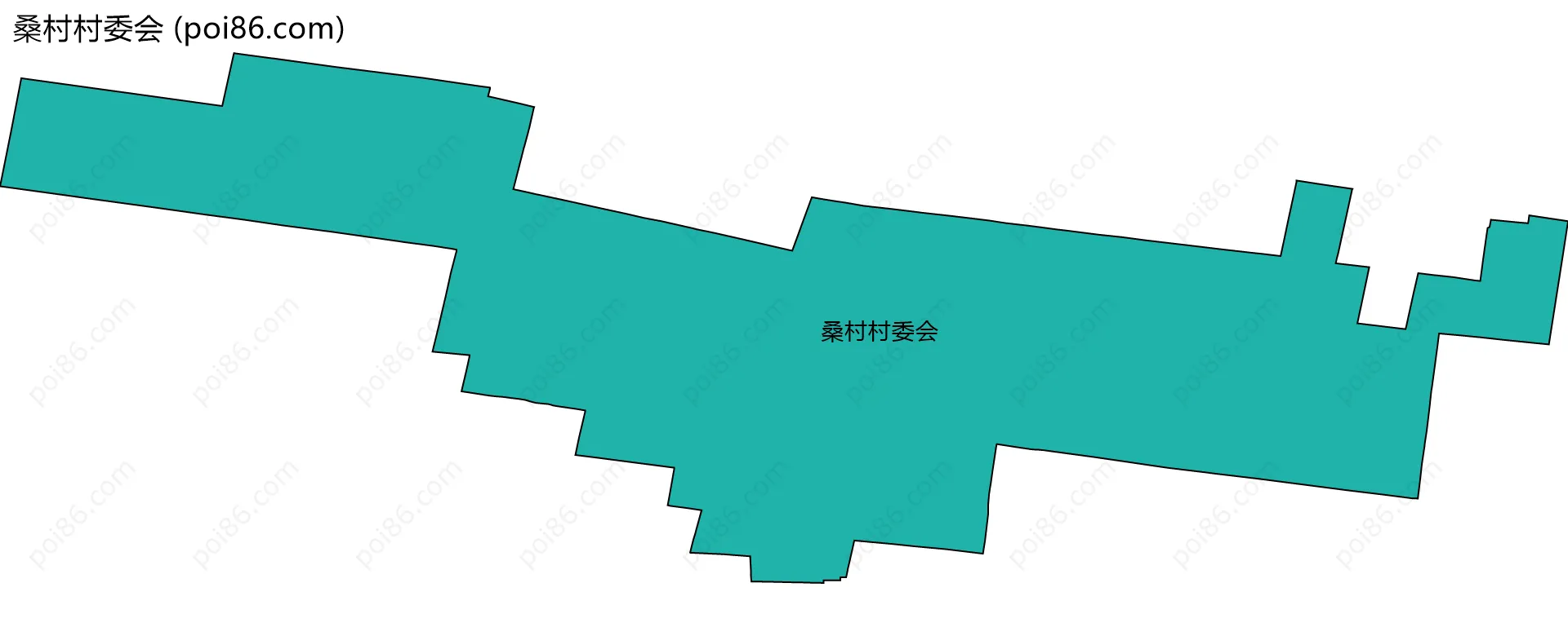 桑村村委会边界地图