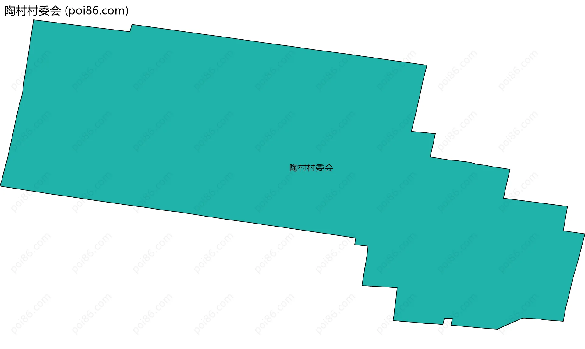 陶村村委会边界地图