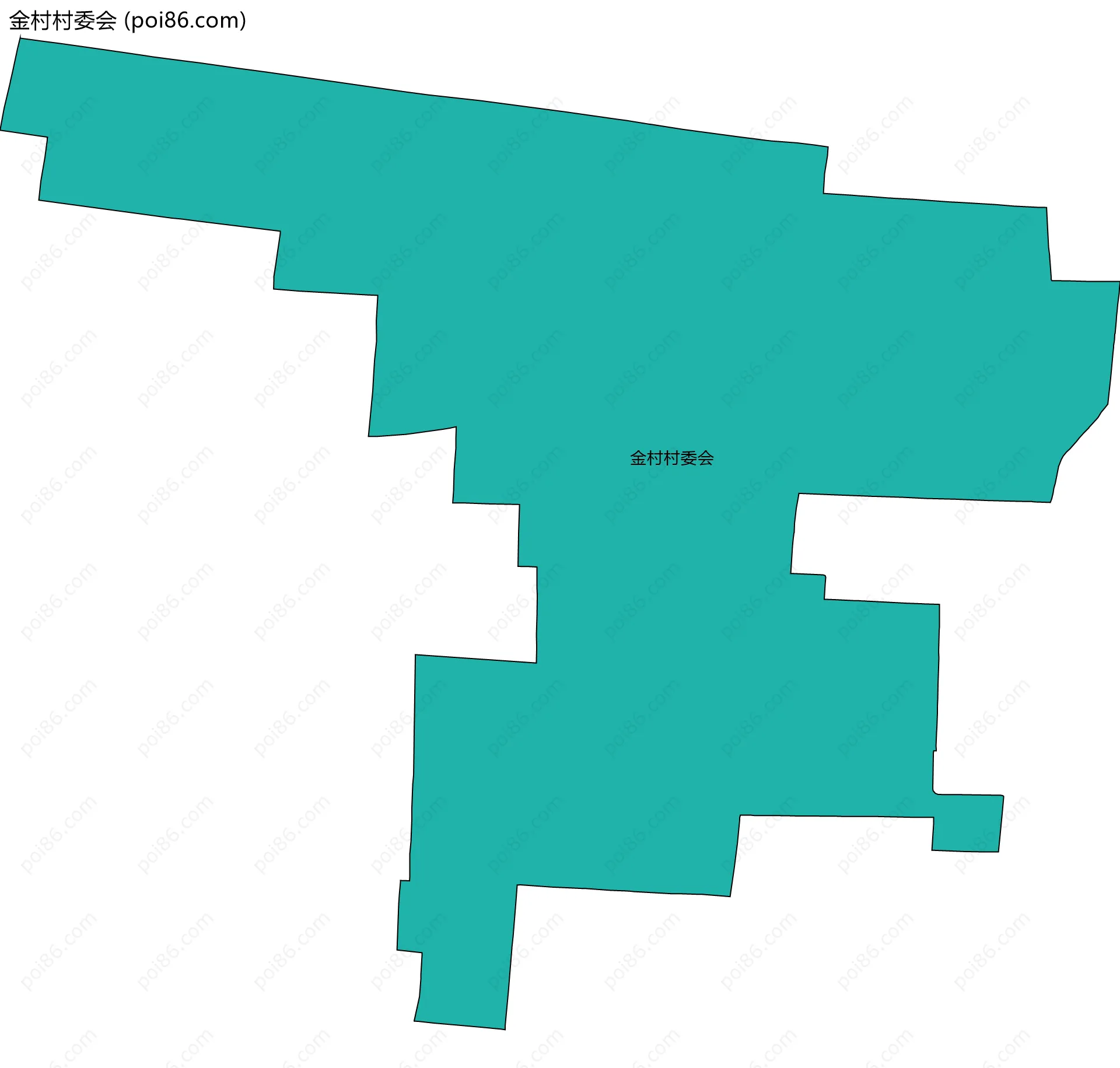 金村村委会边界地图