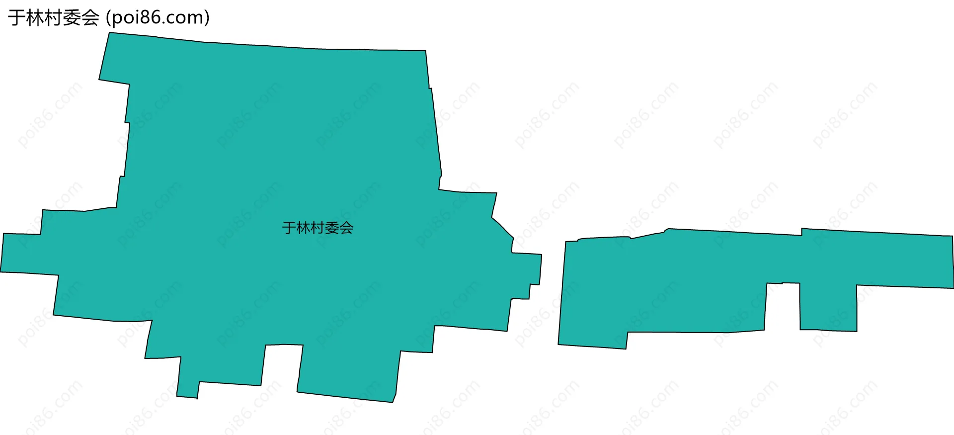 于林村委会边界地图
