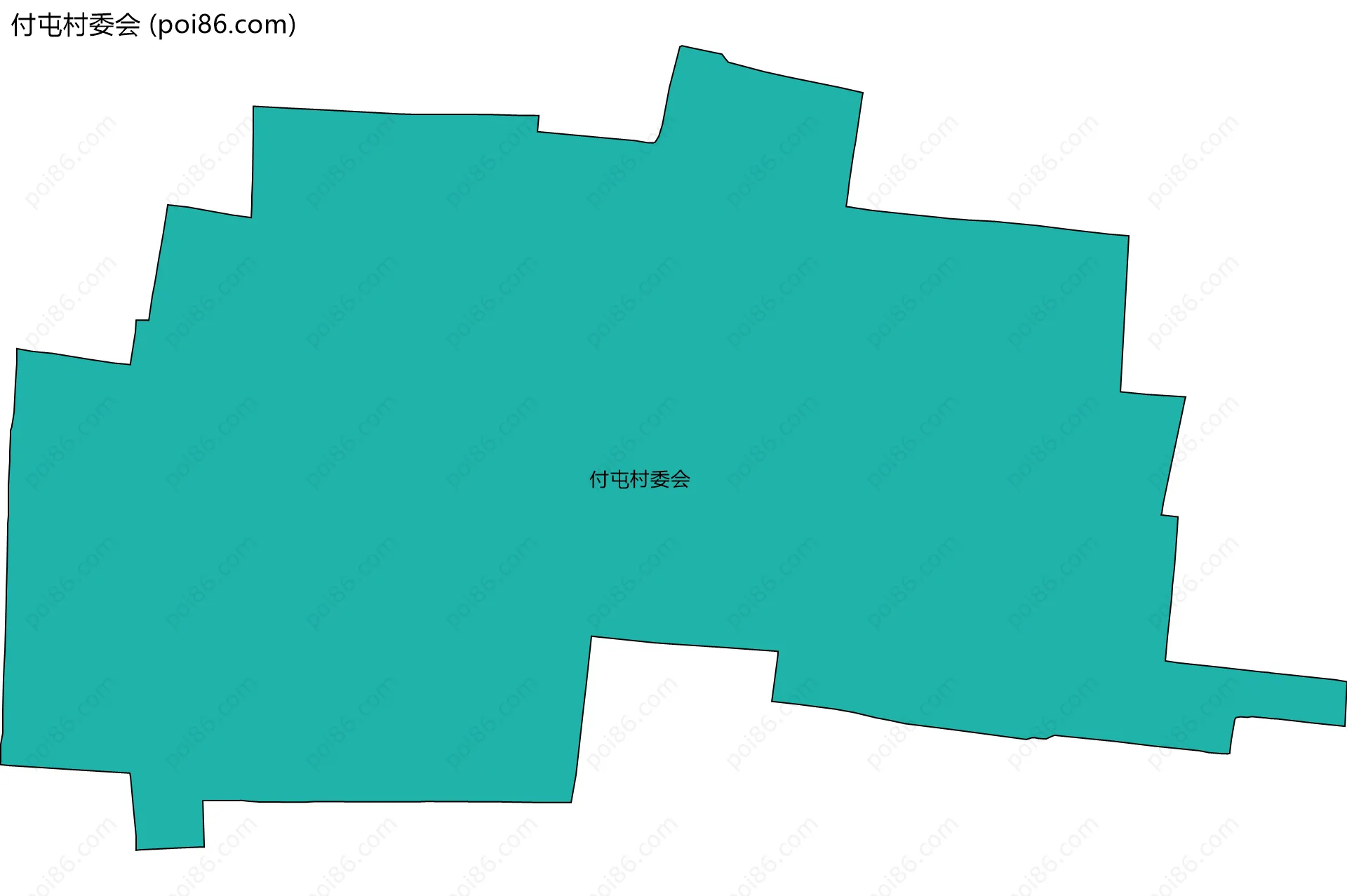 付屯村委会边界地图