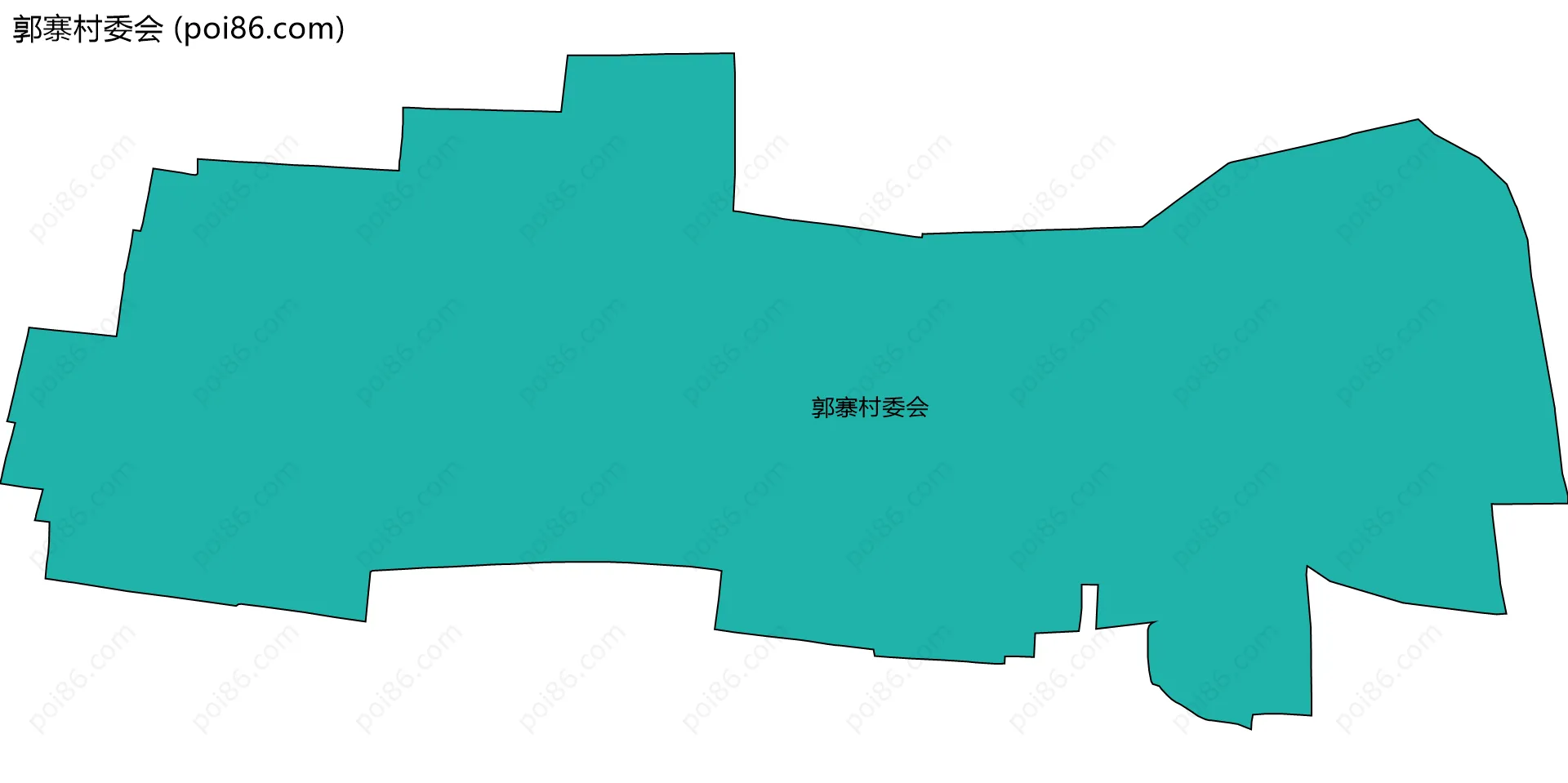 郭寨村委会边界地图