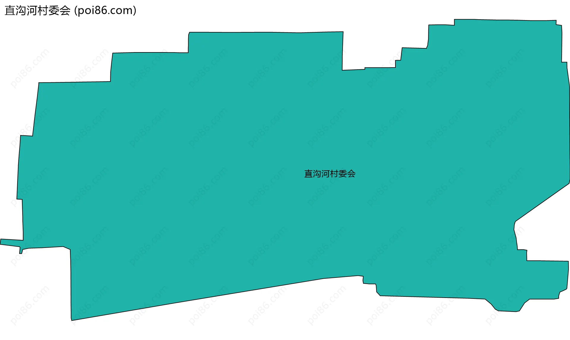 直沟河村委会边界地图