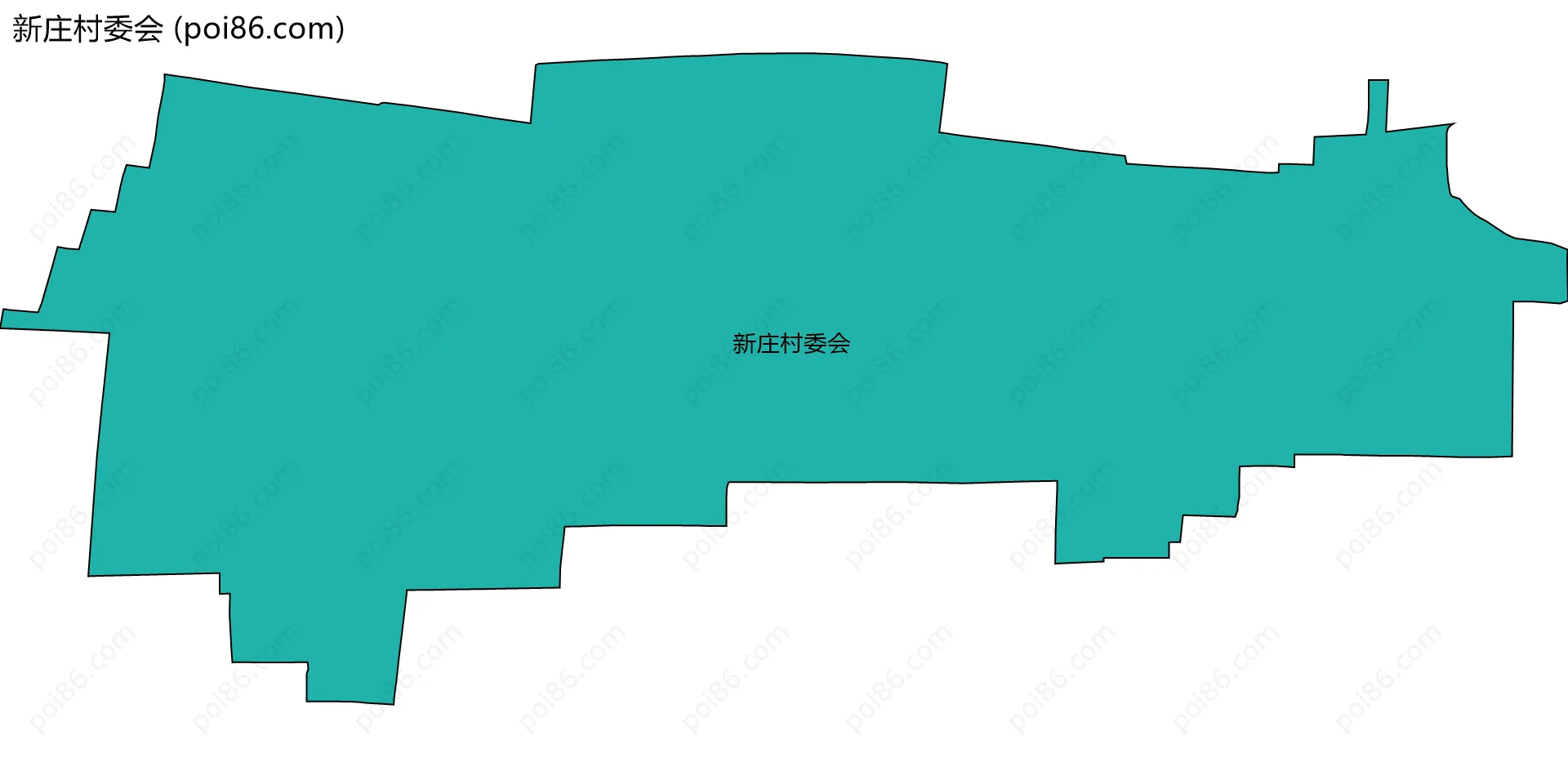 新庄村委会边界地图