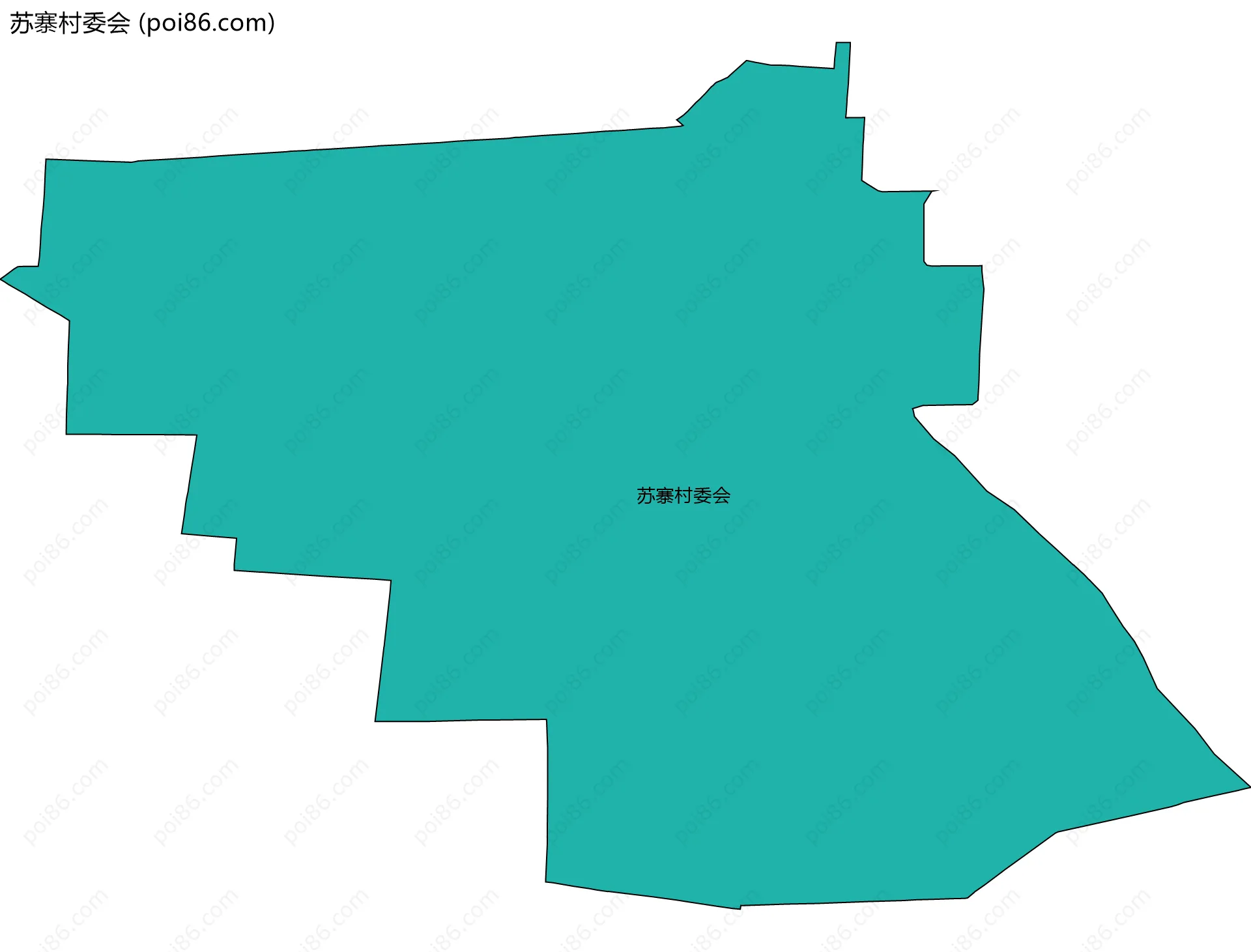 苏寨村委会边界地图