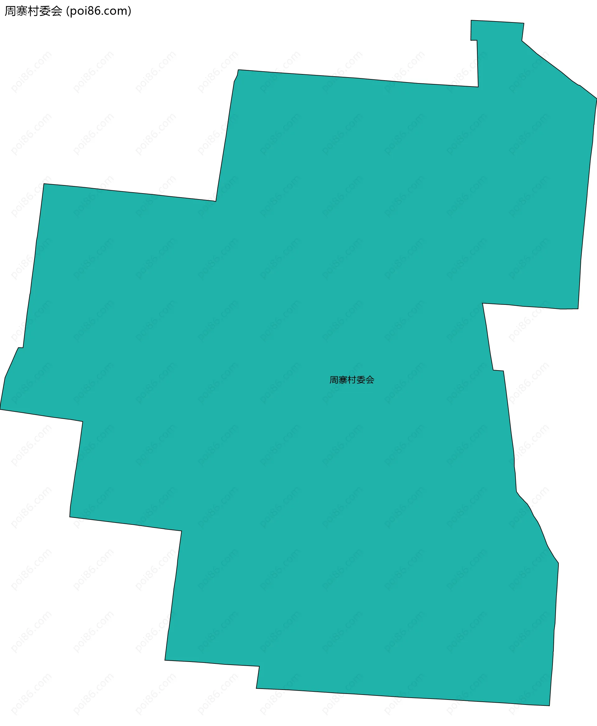 周寨村委会边界地图