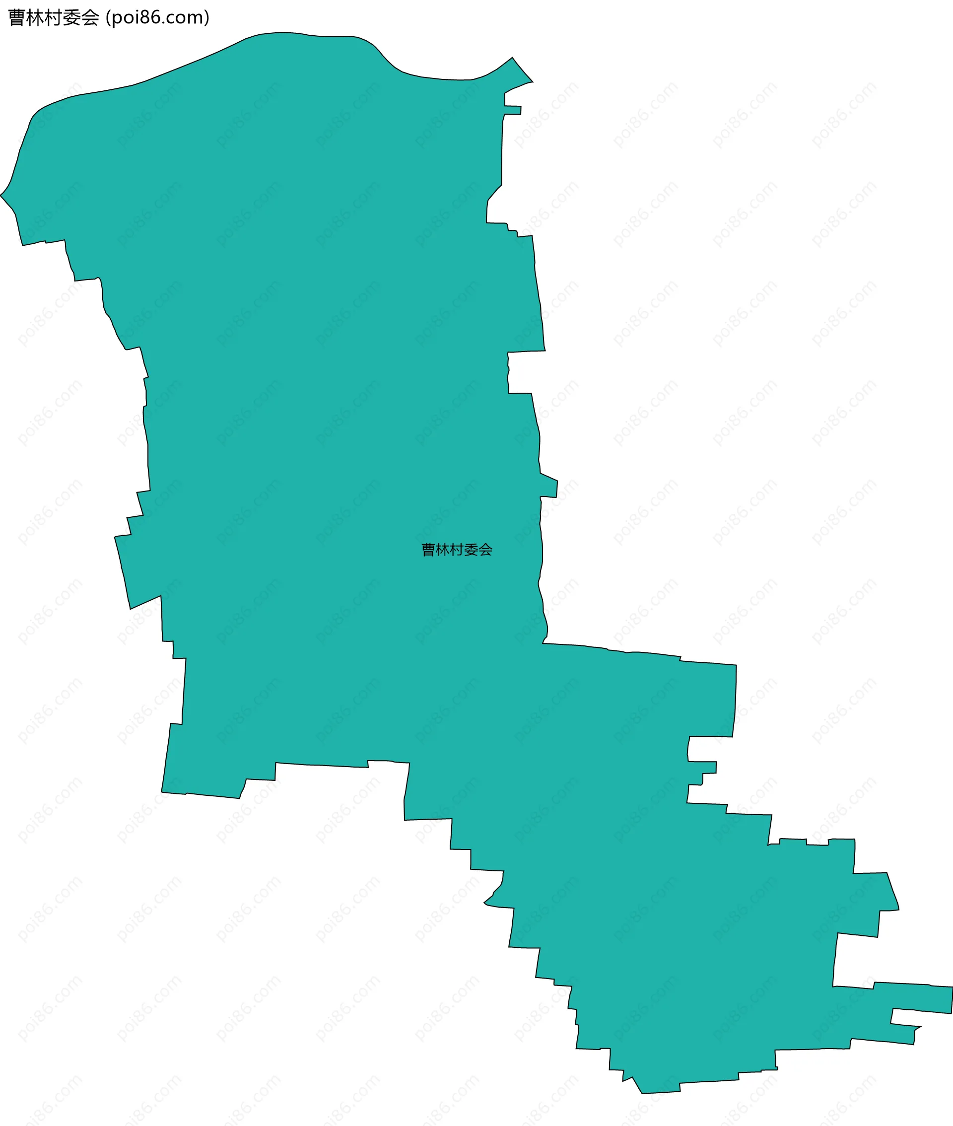 曹林村委会边界地图