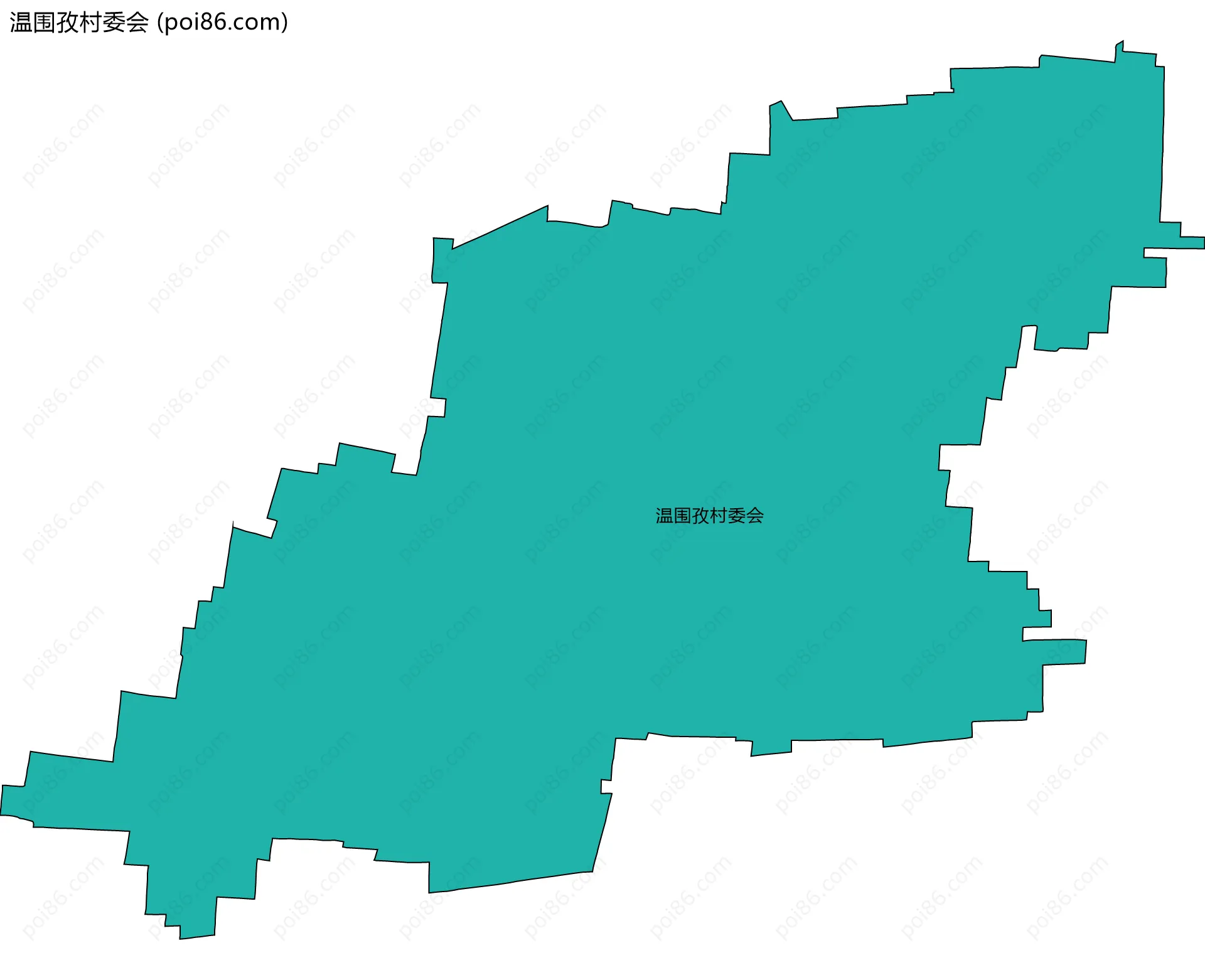 温围孜村委会边界地图
