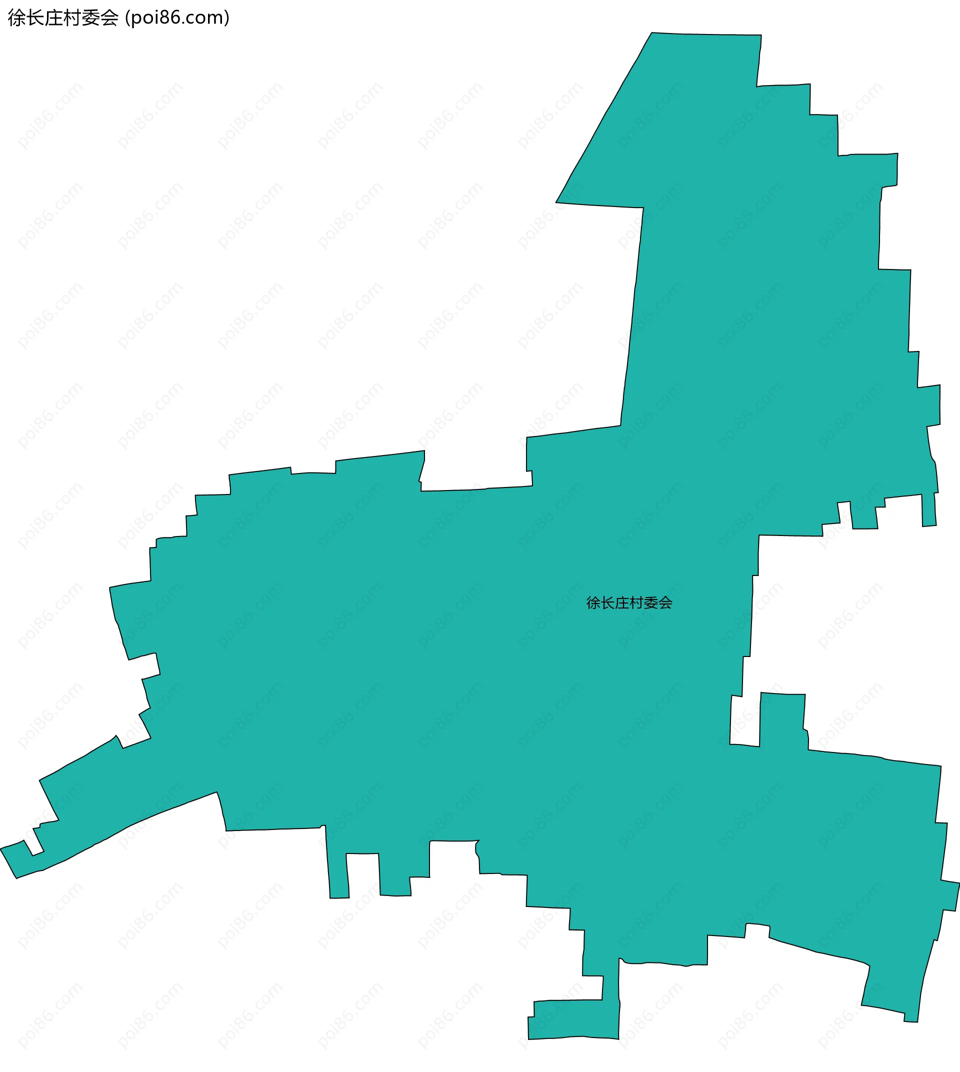 徐长庄村委会边界地图
