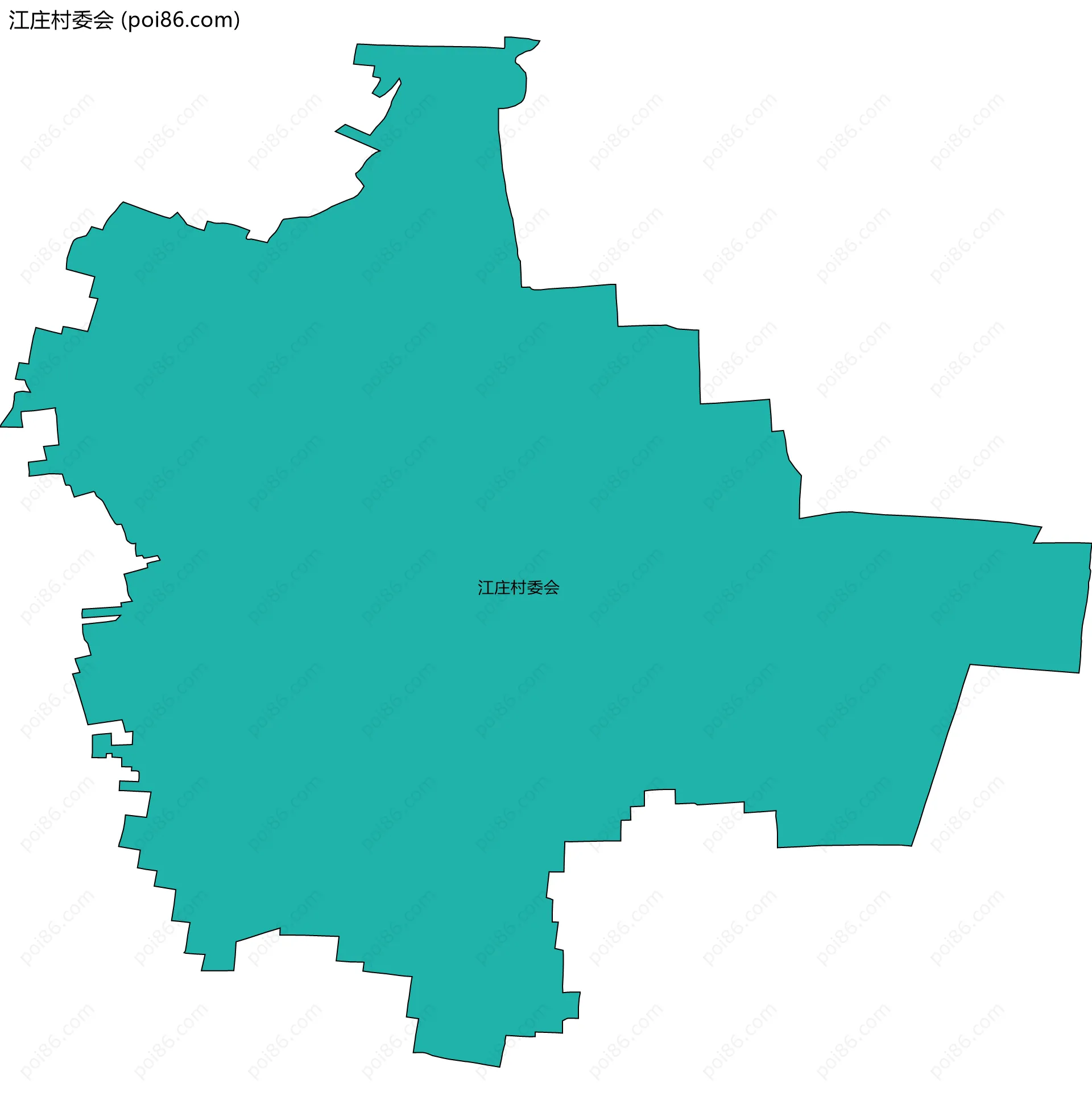 江庄村委会边界地图