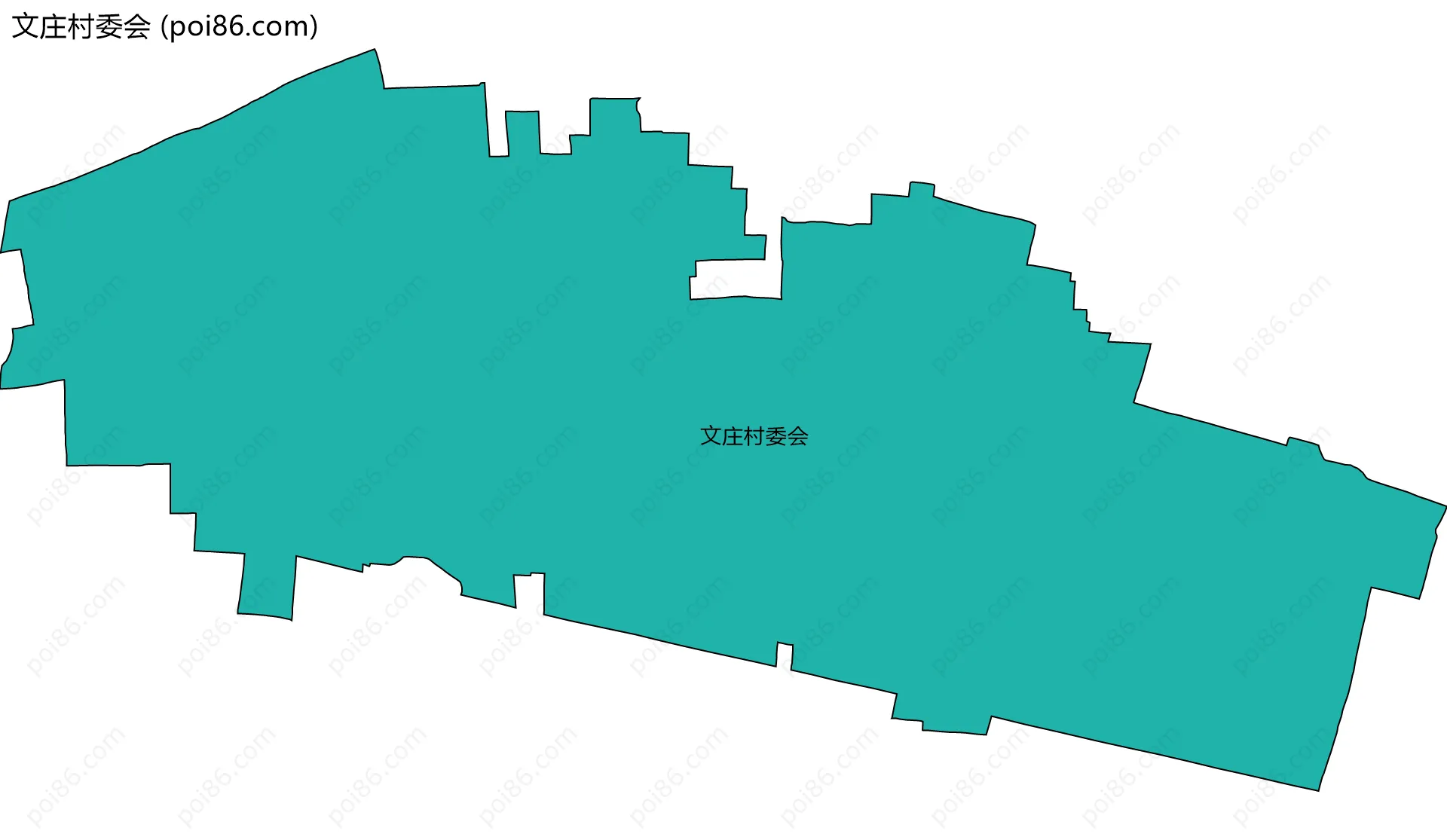 文庄村委会边界地图