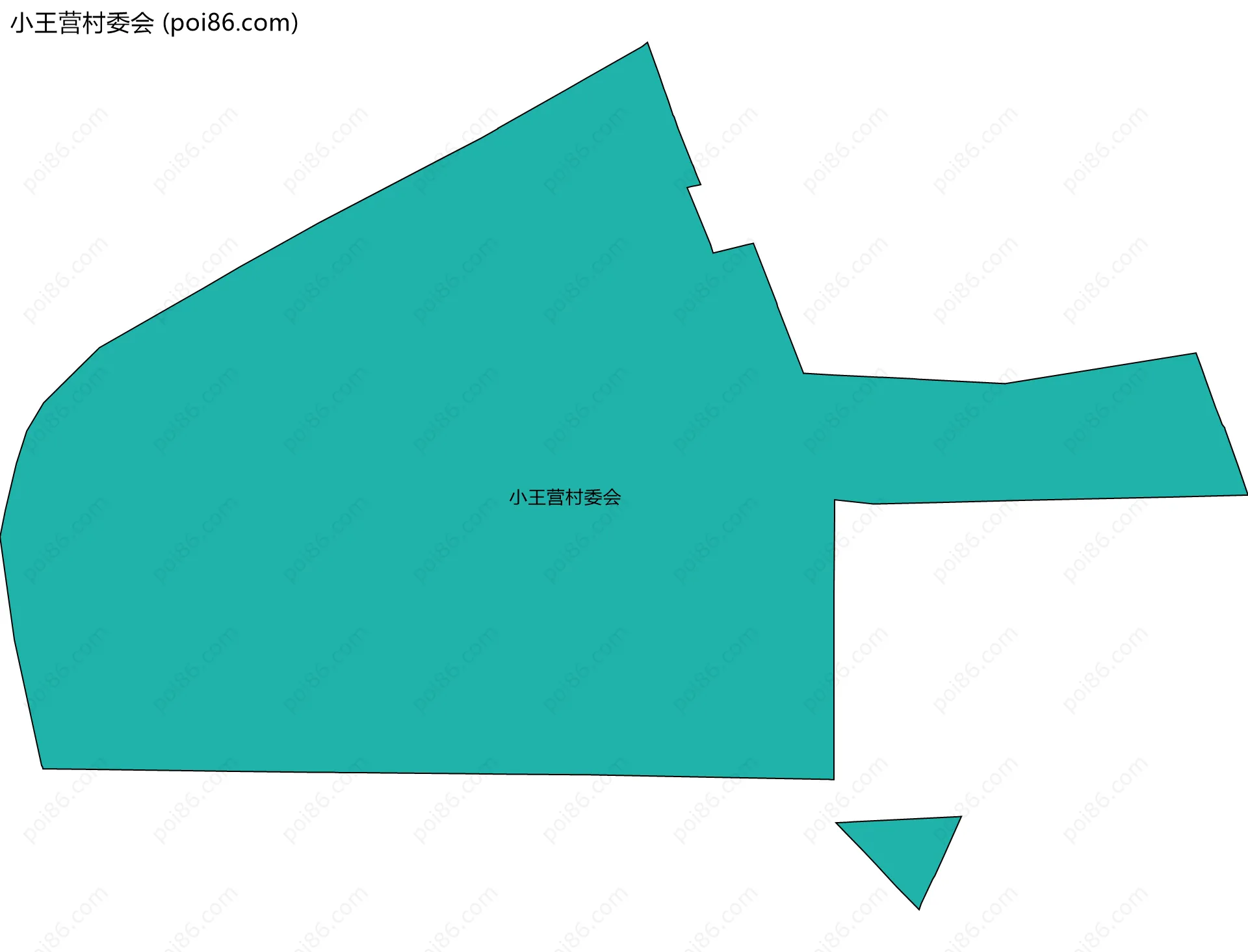 小王营村委会边界地图