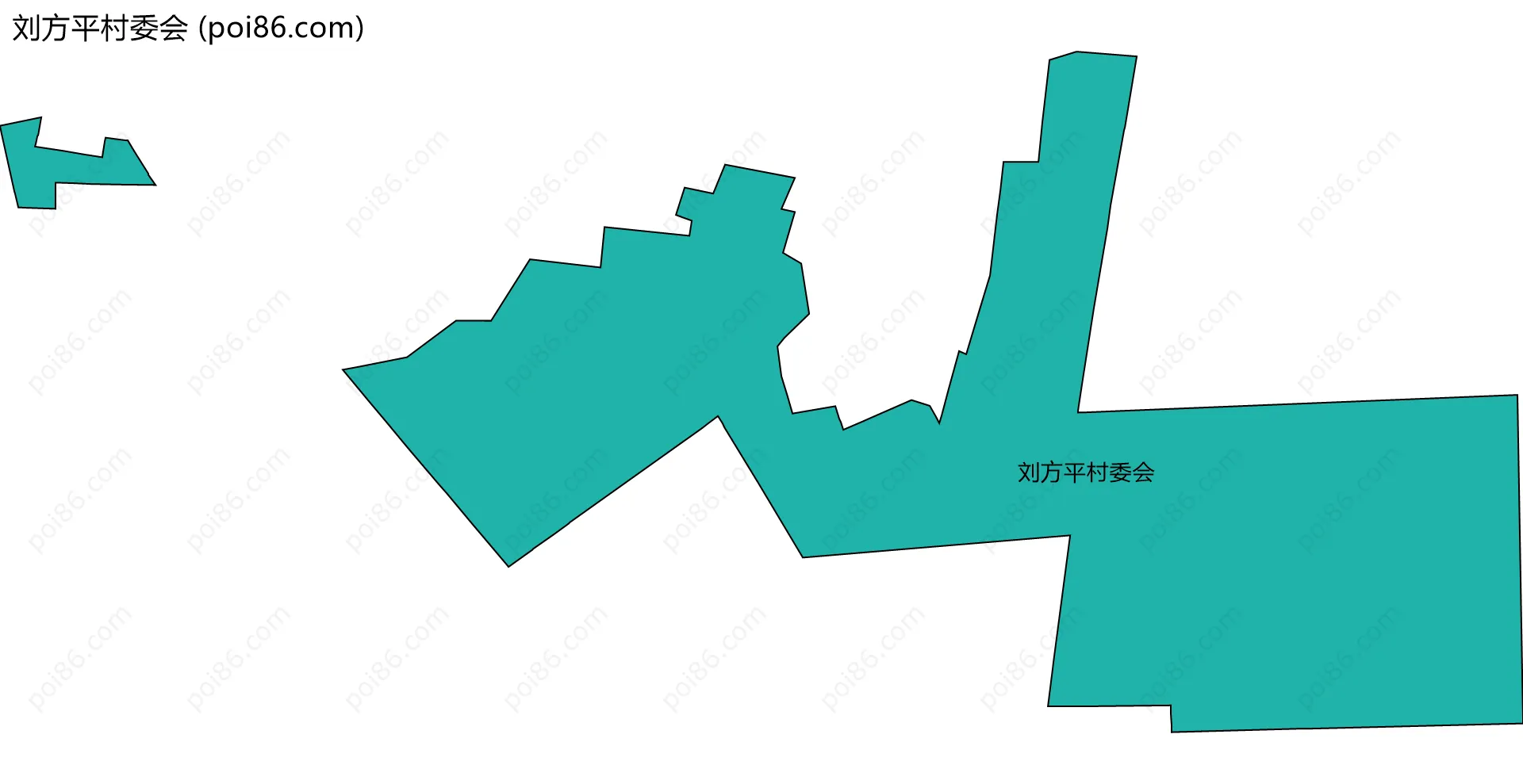 刘方平村委会边界地图