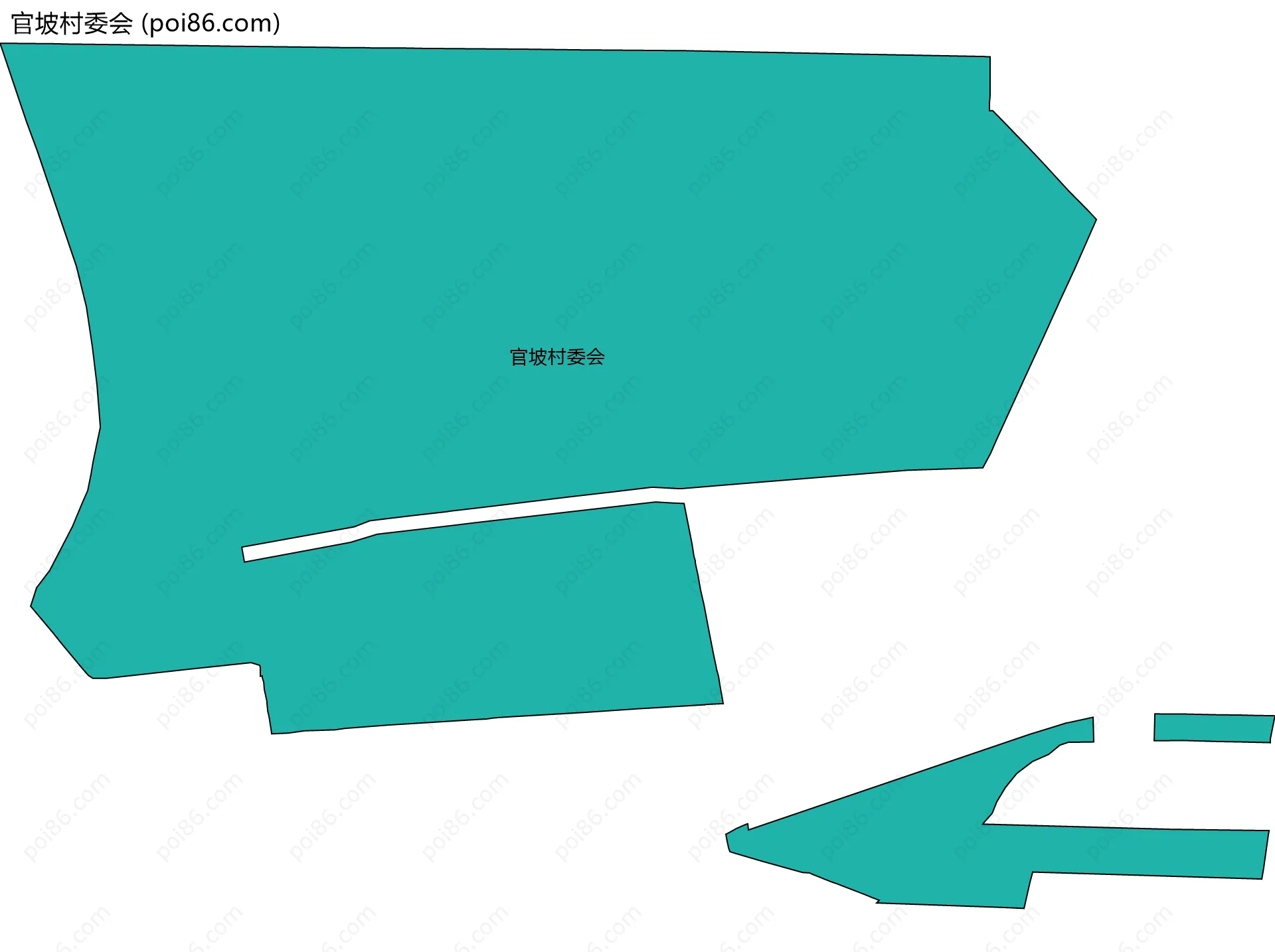 官坡村委会边界地图