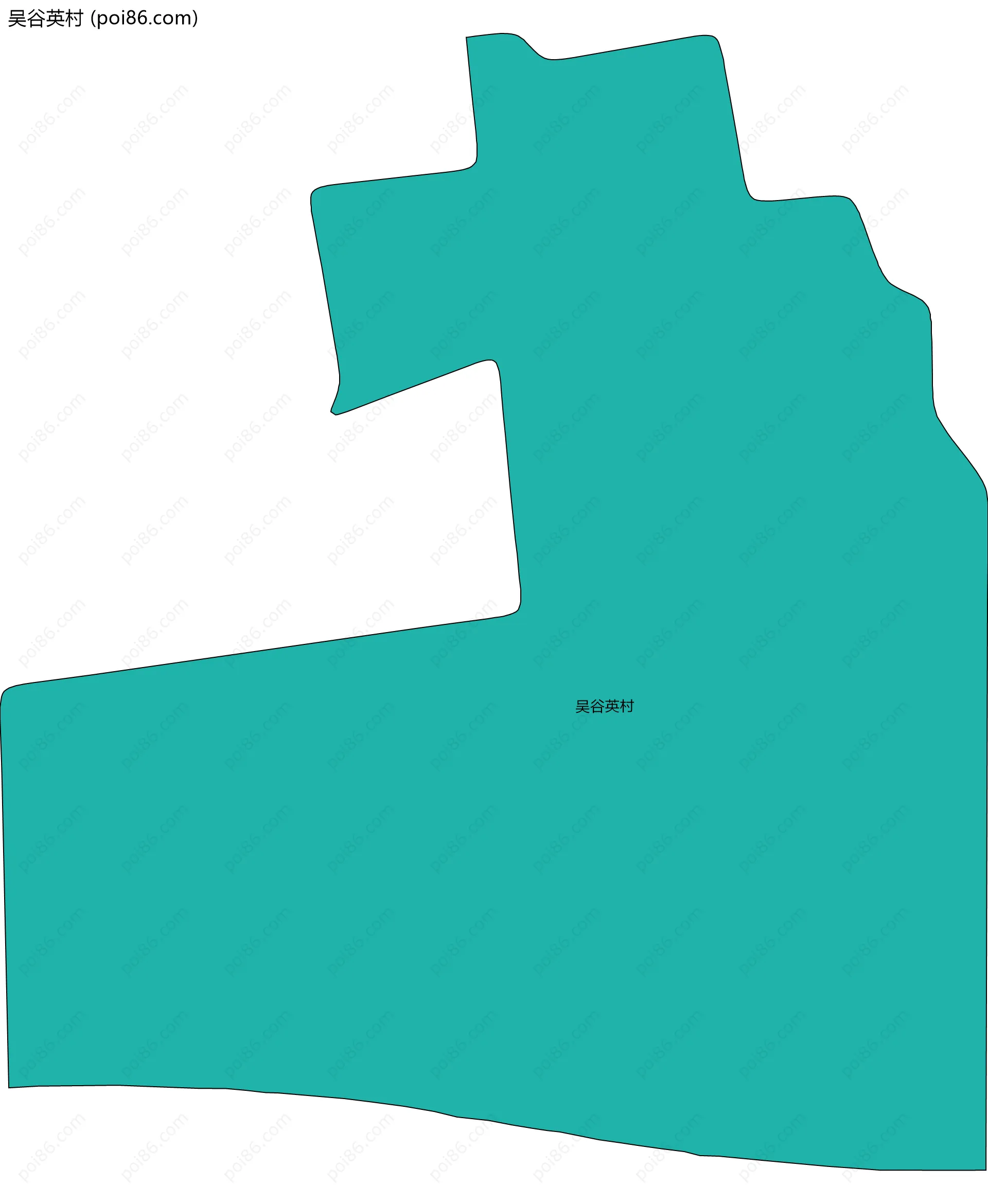 吴谷英村边界地图