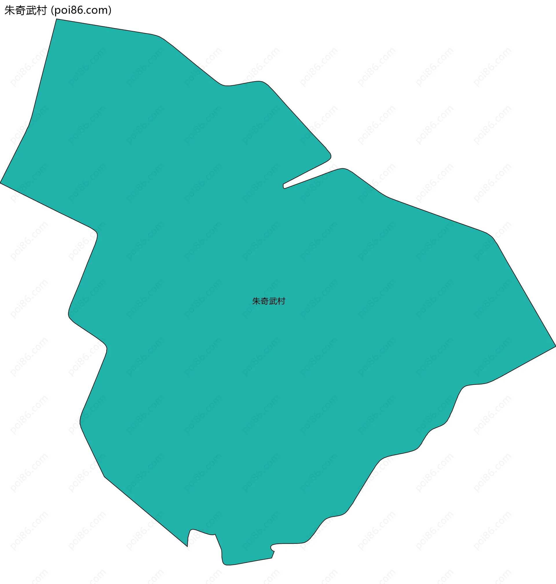 朱奇武村边界地图