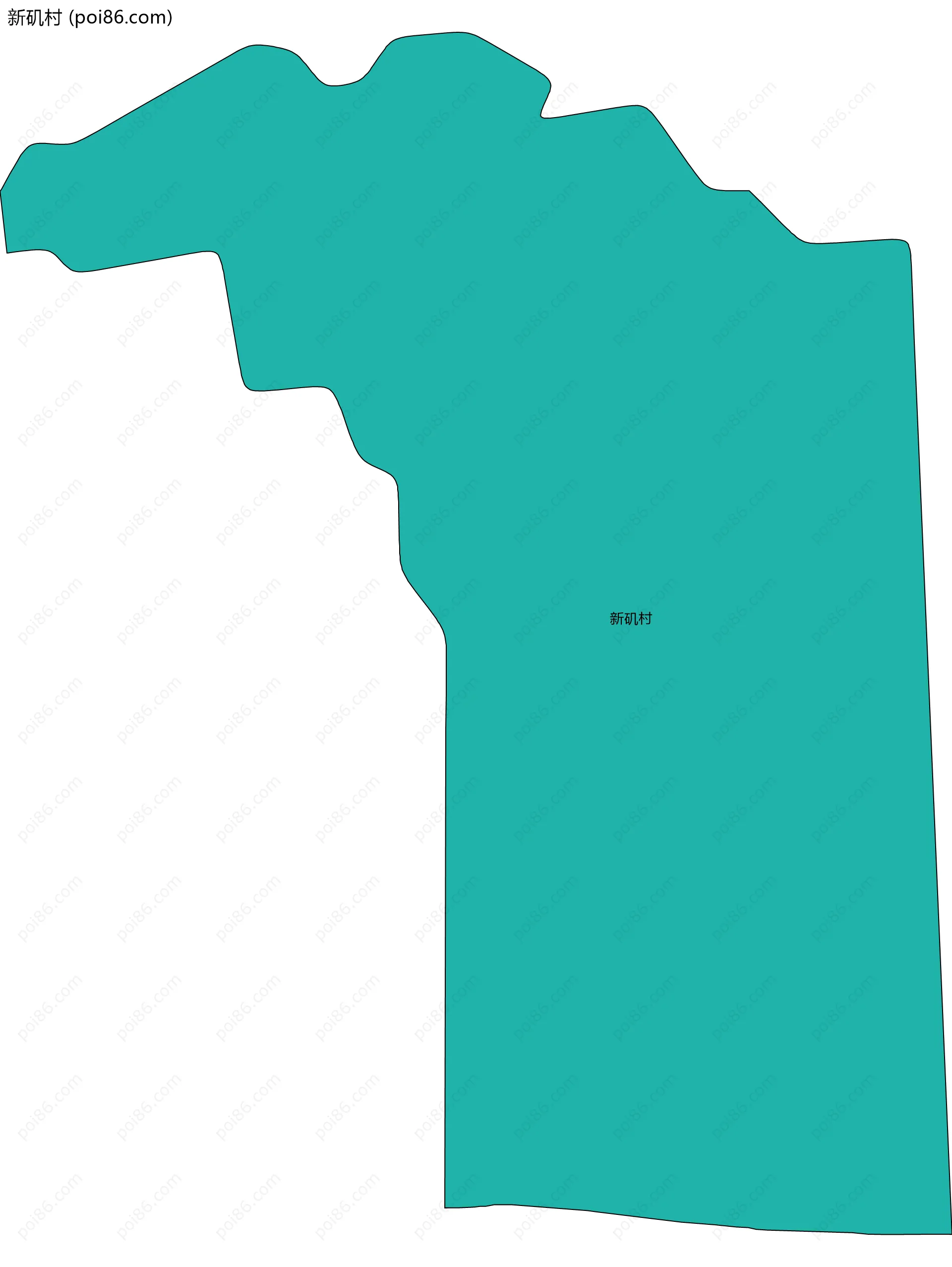 新矶村边界地图