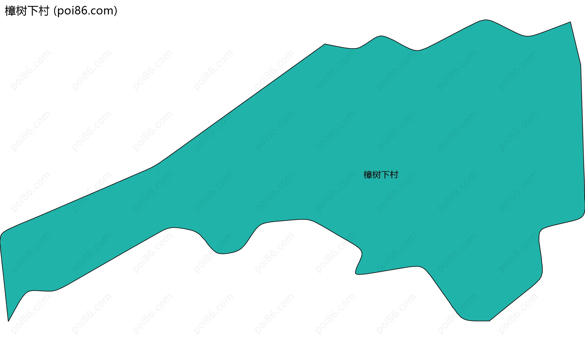 樟树下村边界地图