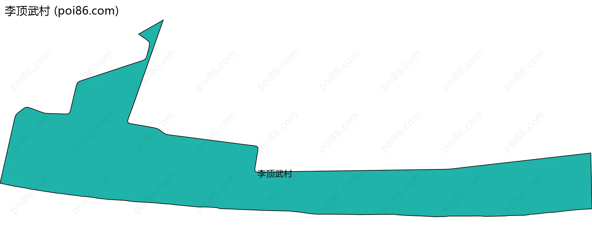 李顶武村边界地图