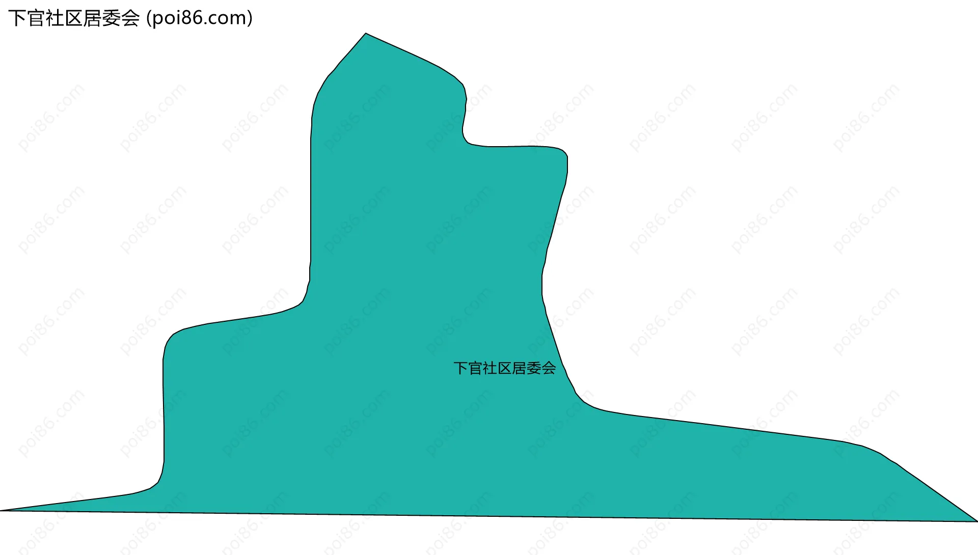 下官社区居委会边界地图