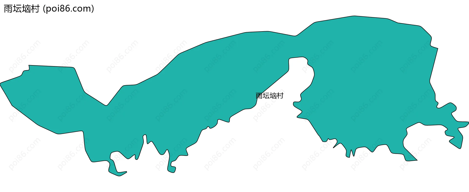 雨坛垴村边界地图