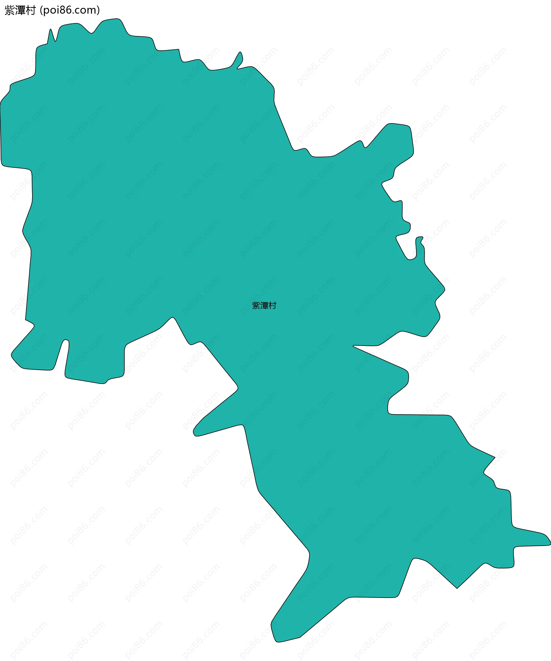 紫潭村边界地图