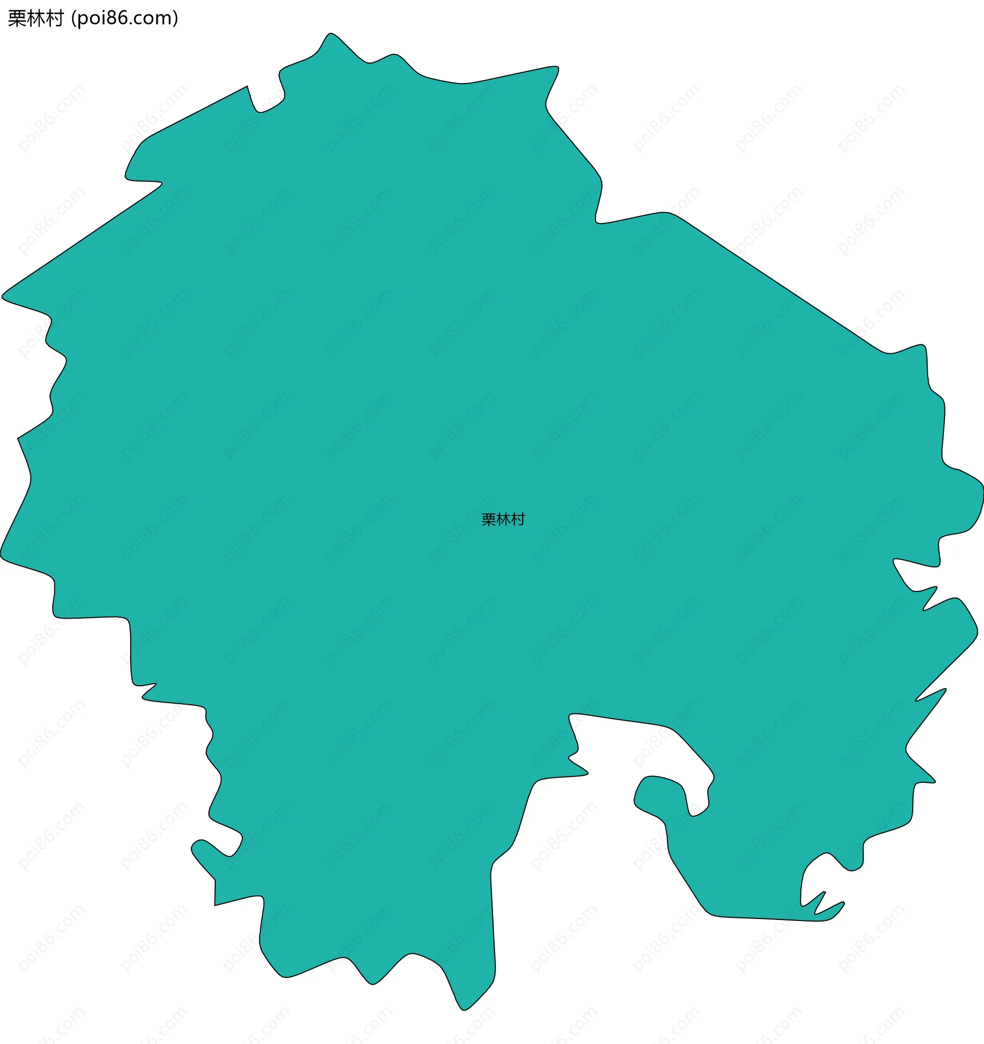 栗林村边界地图