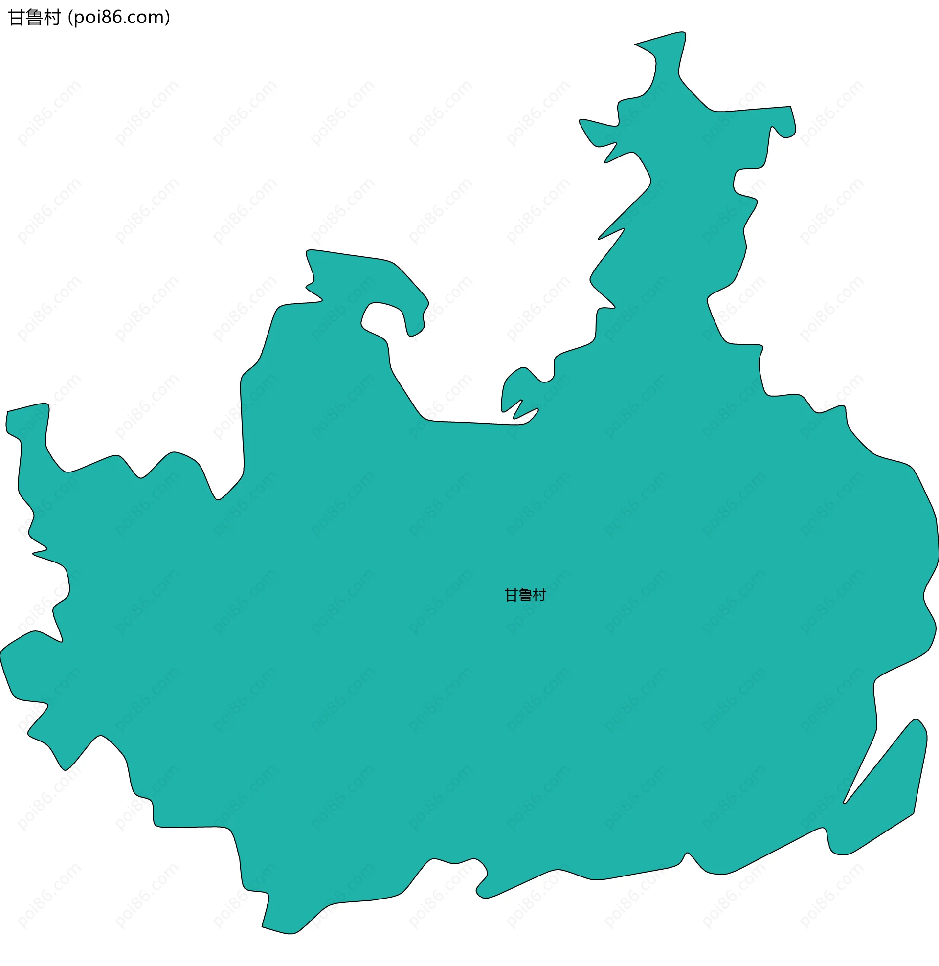 甘鲁村边界地图