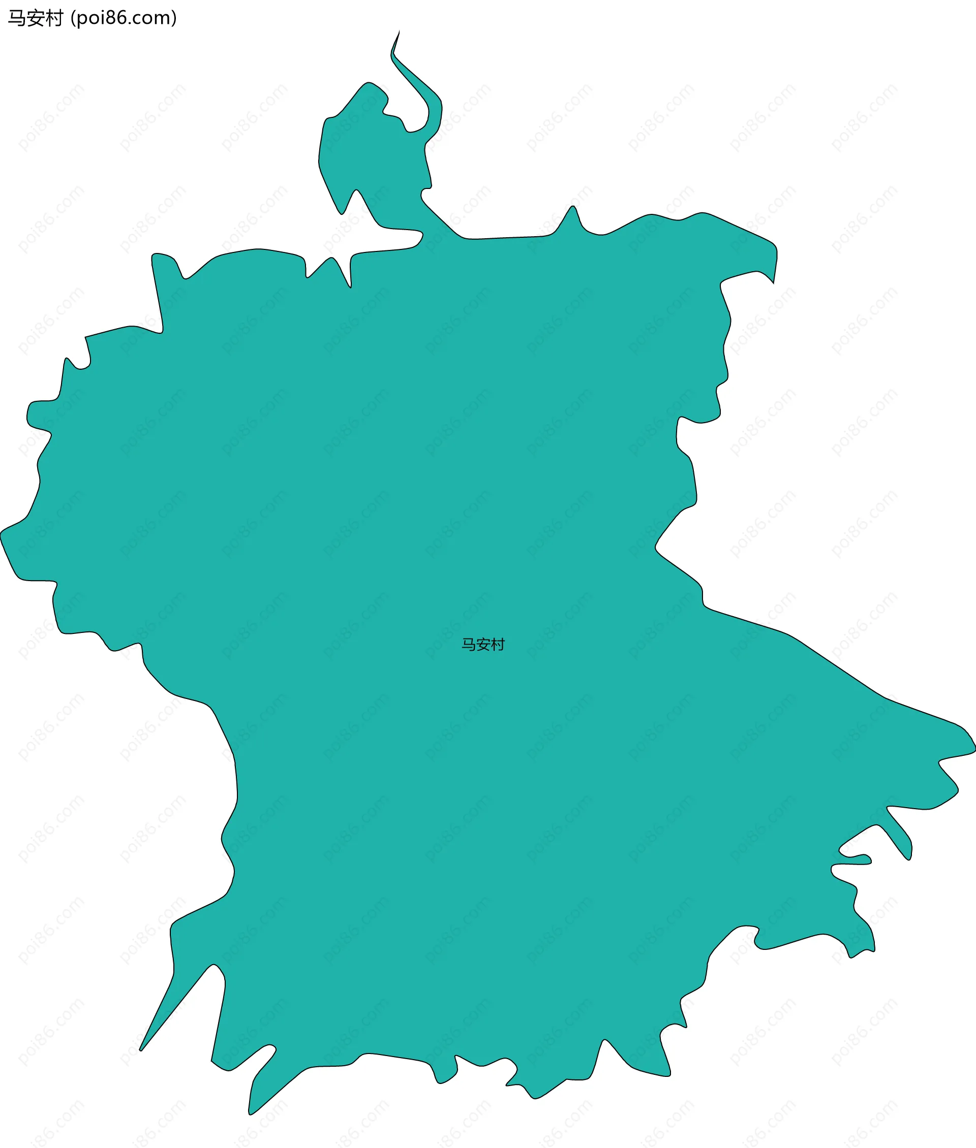 马安村边界地图