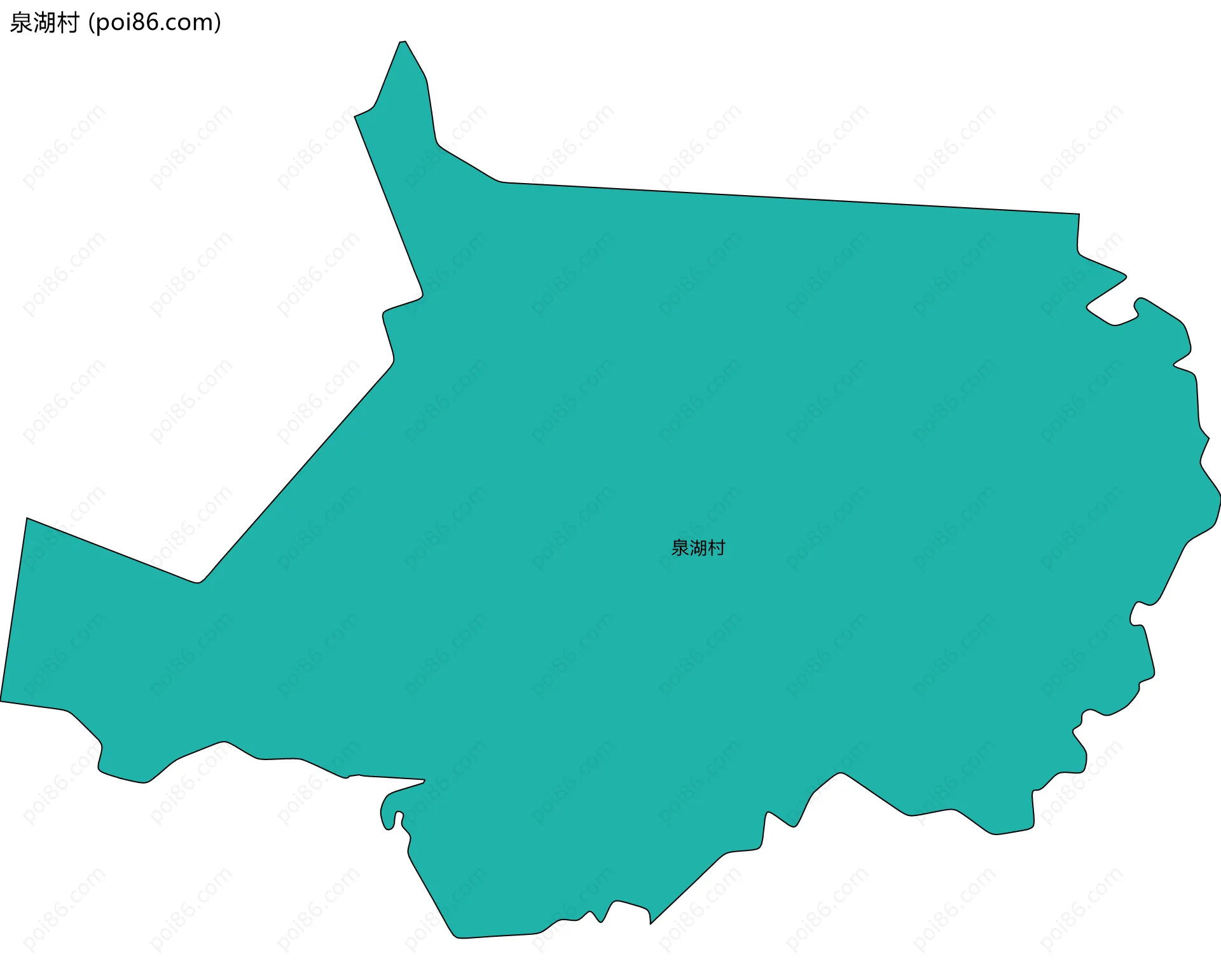 泉湖村边界地图