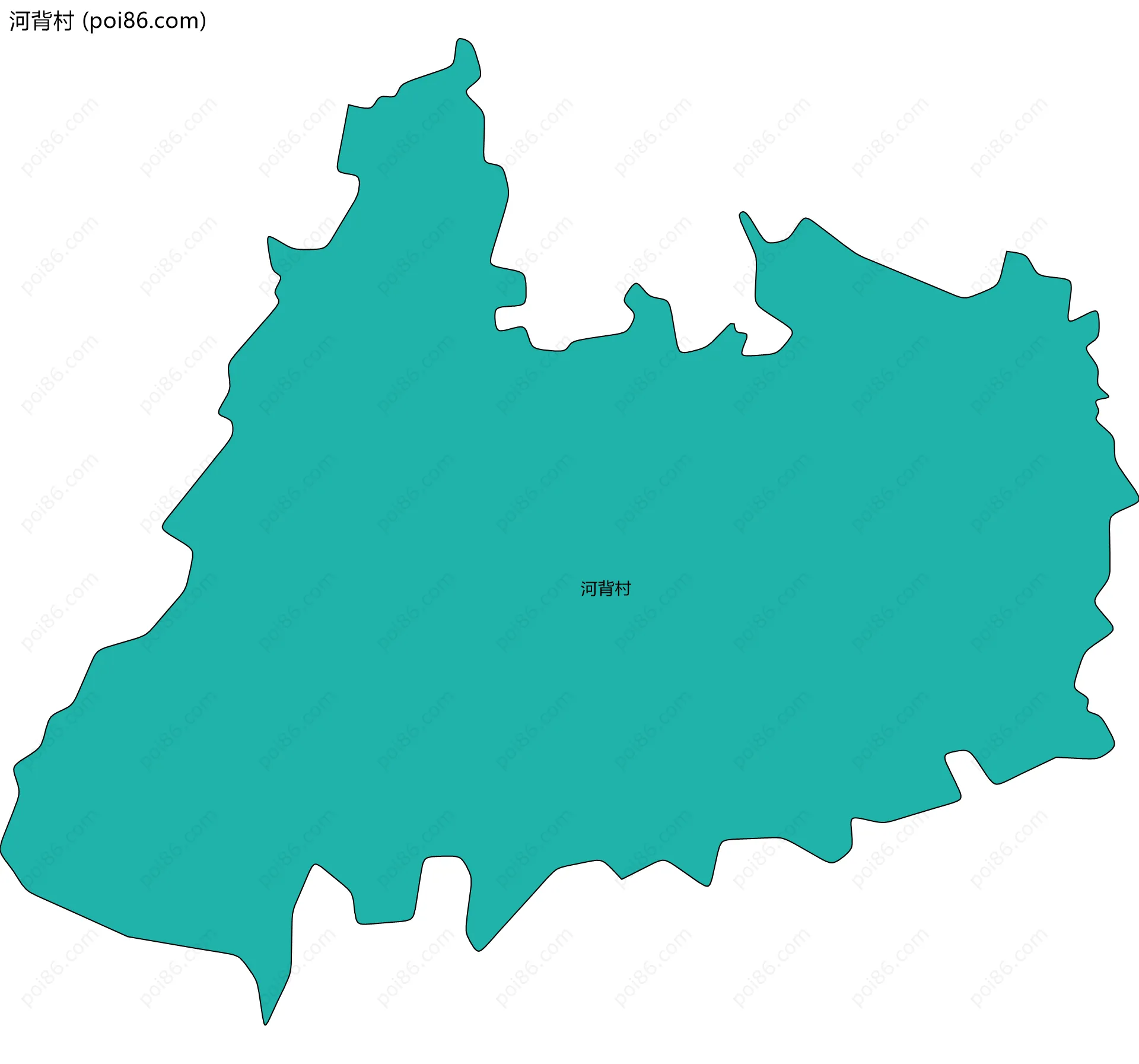 河背村边界地图