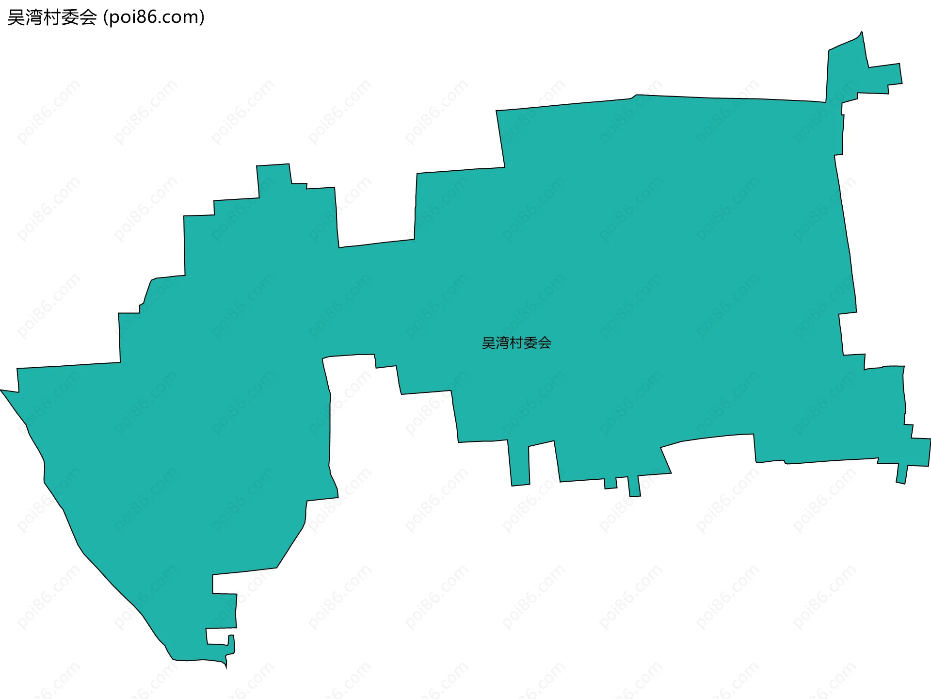 吴湾村委会边界地图