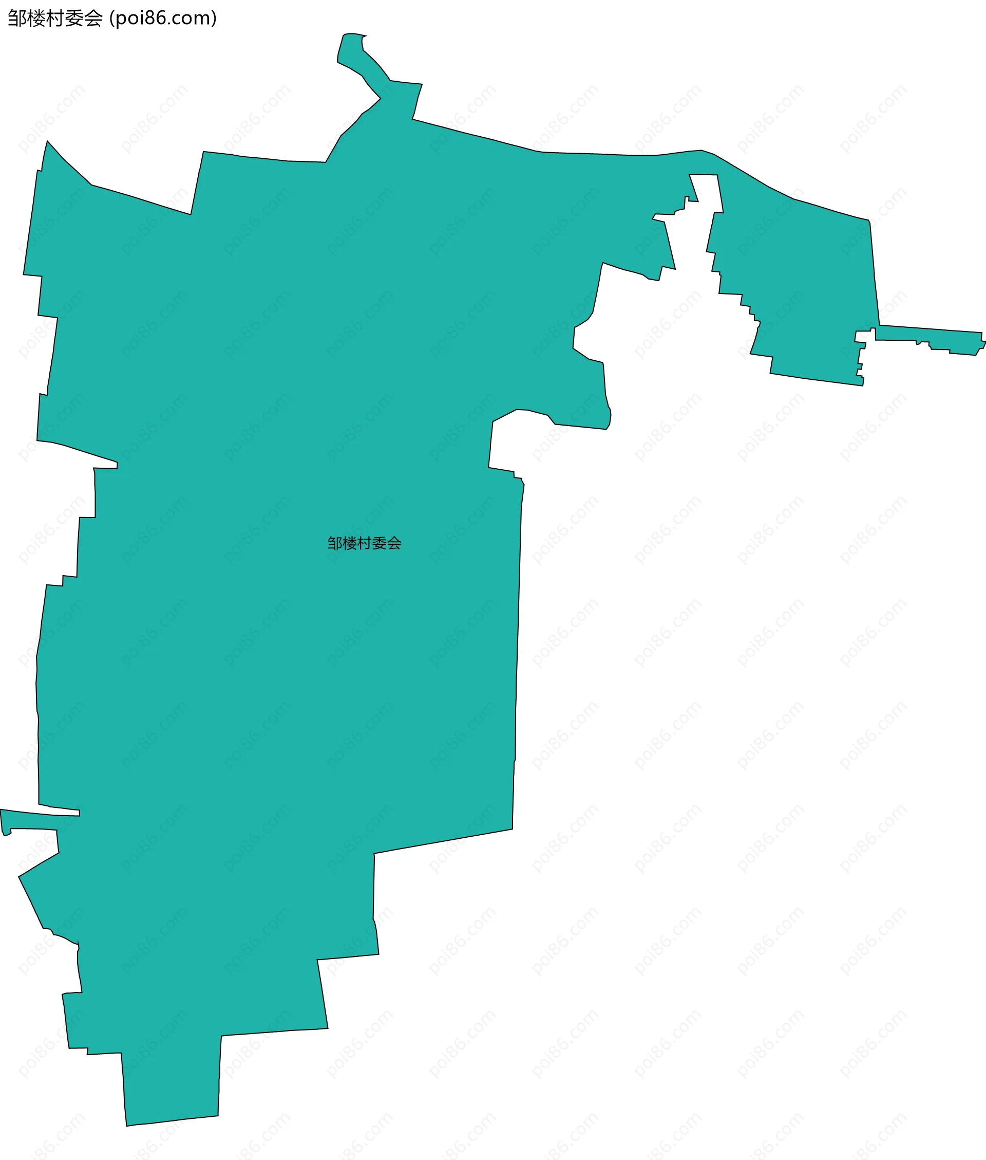 邹楼村委会边界地图