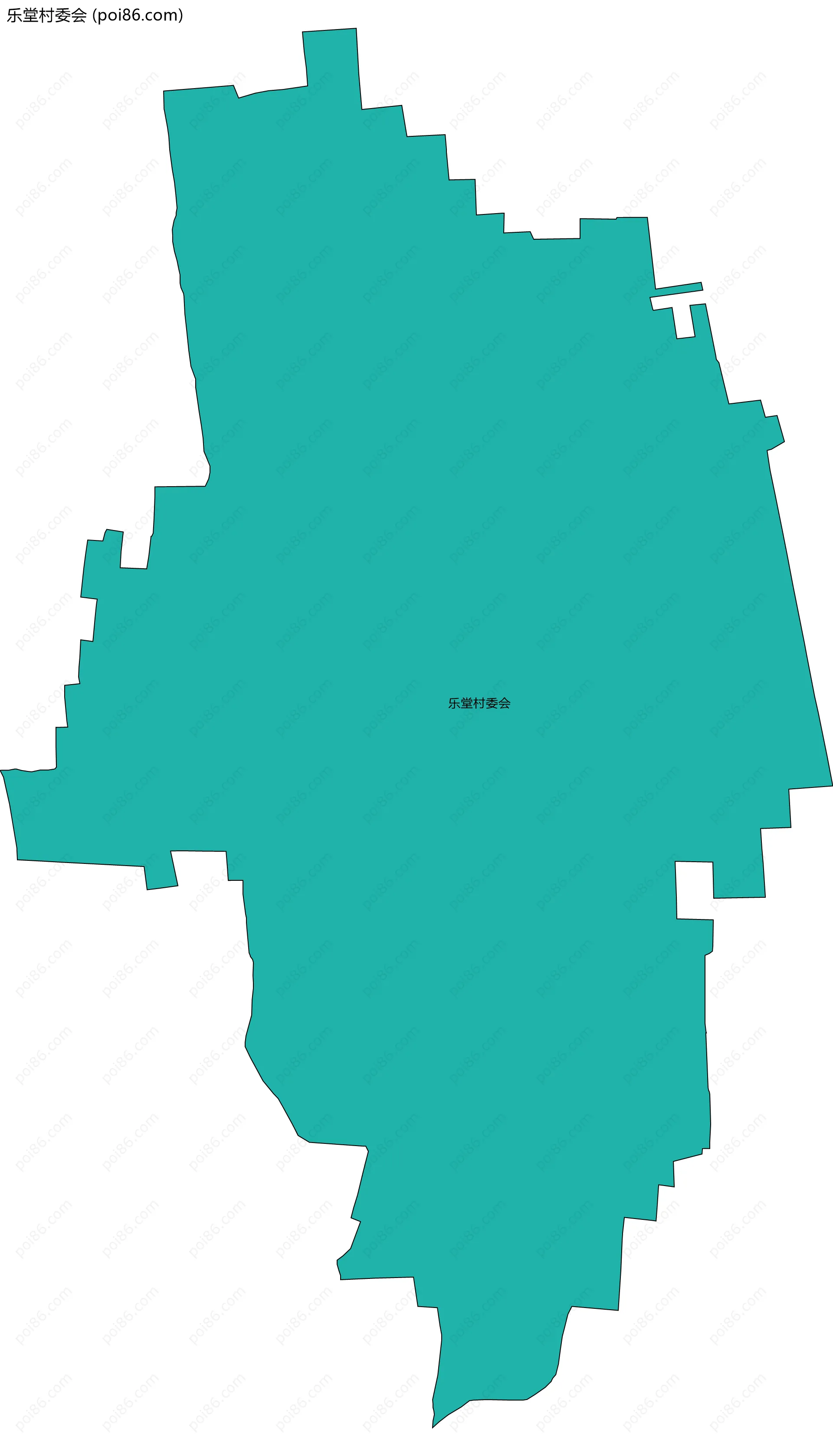 乐堂村委会边界地图