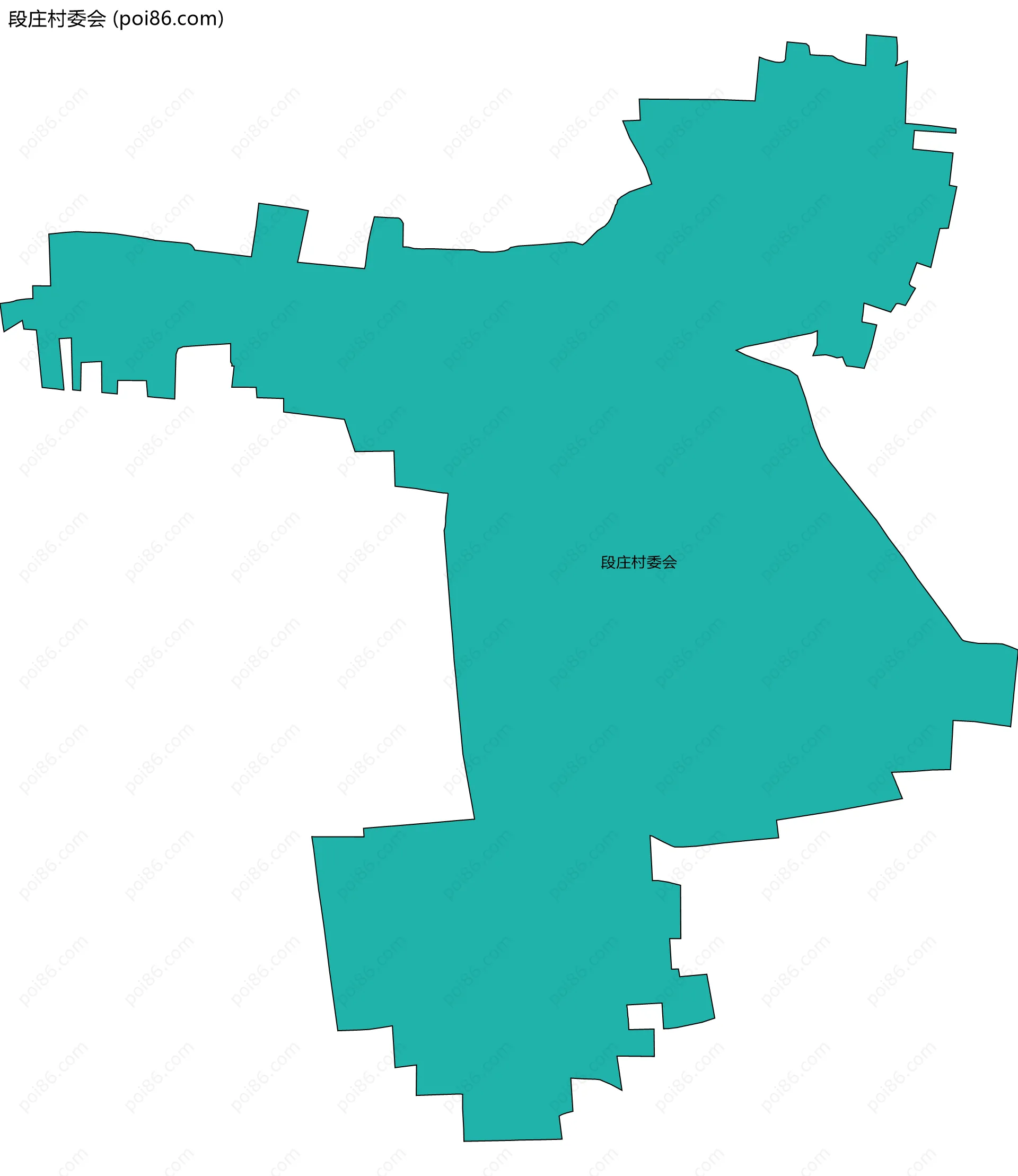 段庄村委会边界地图