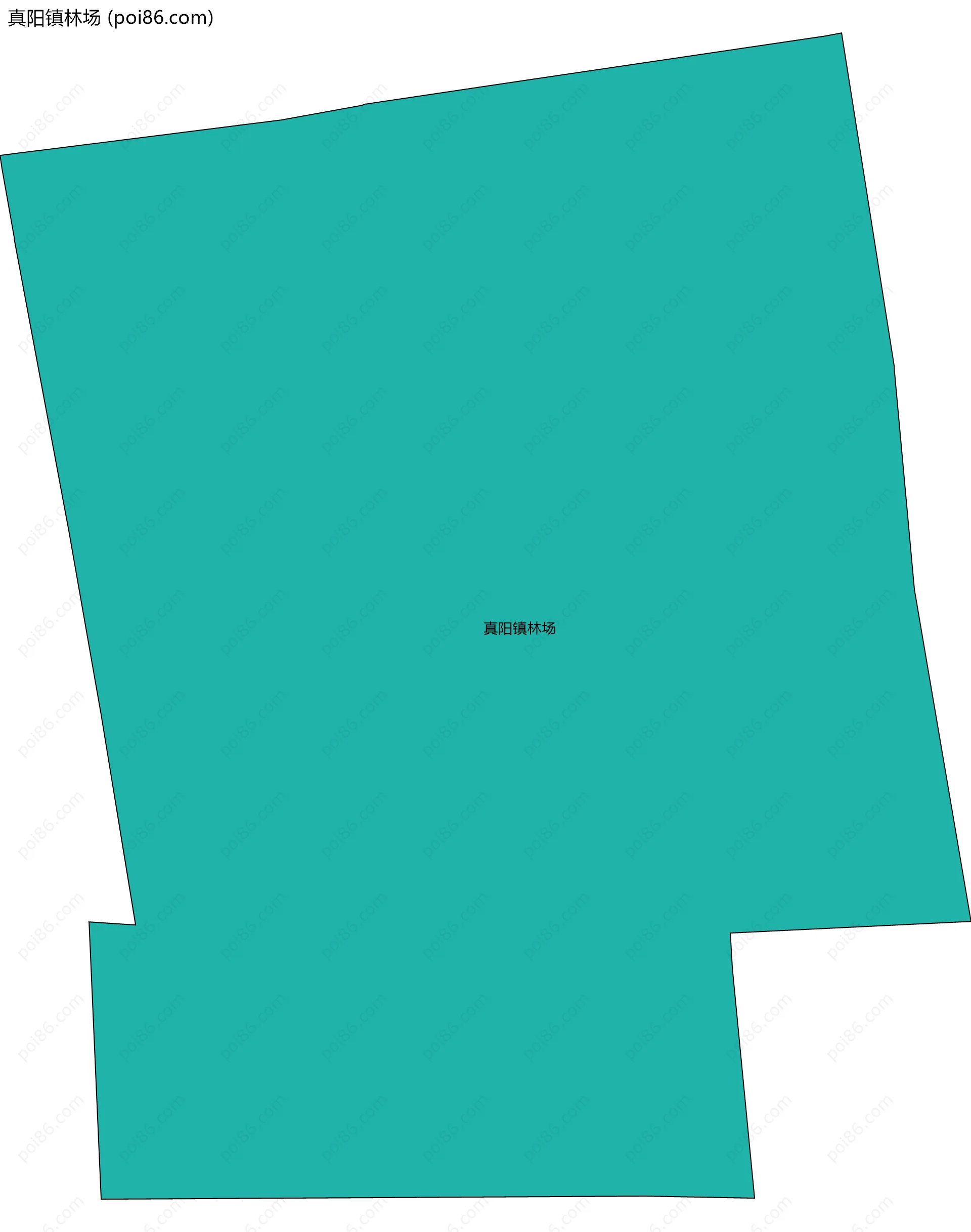 真阳镇林场边界地图