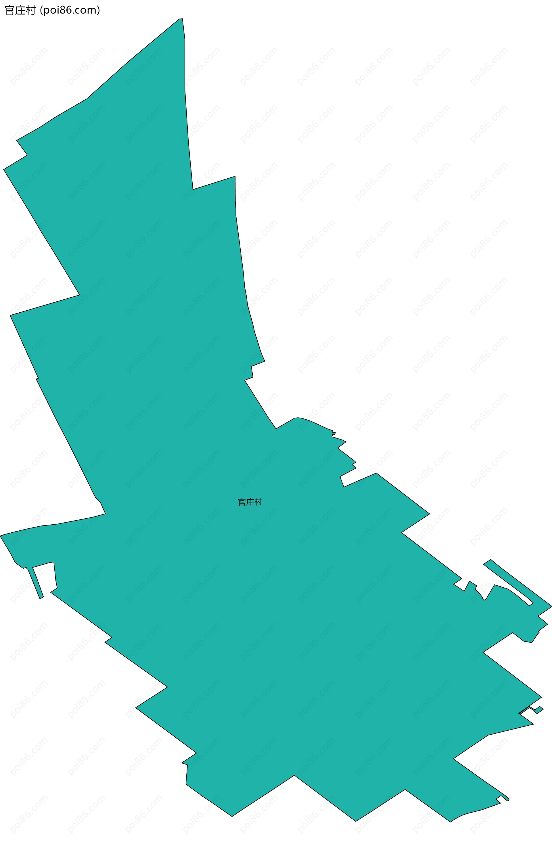 官庄村边界地图