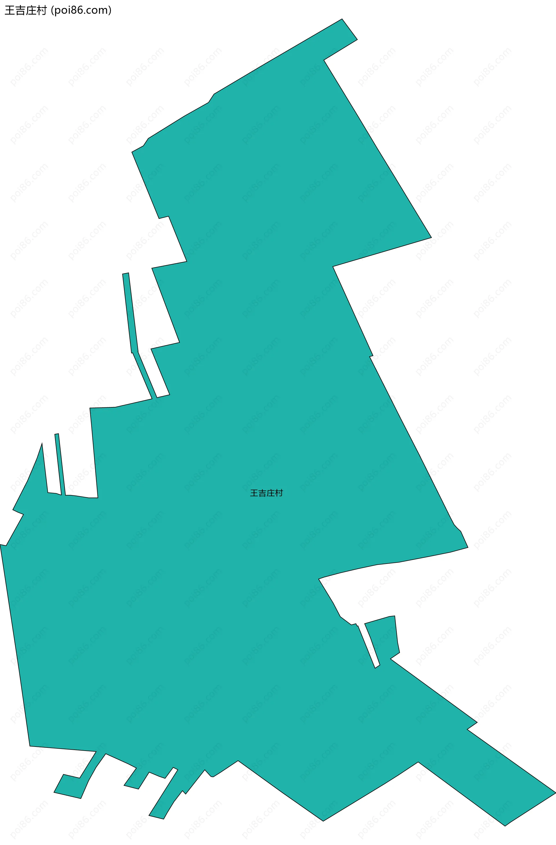 王吉庄村边界地图