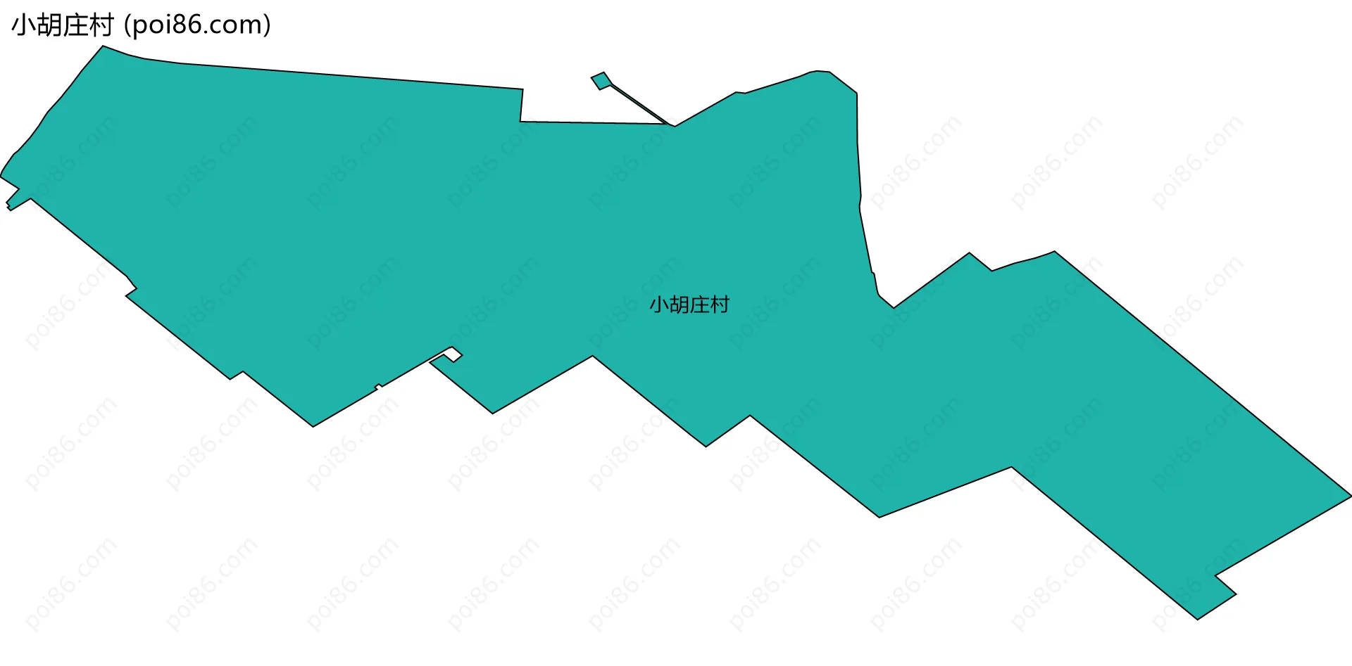 小胡庄村边界地图
