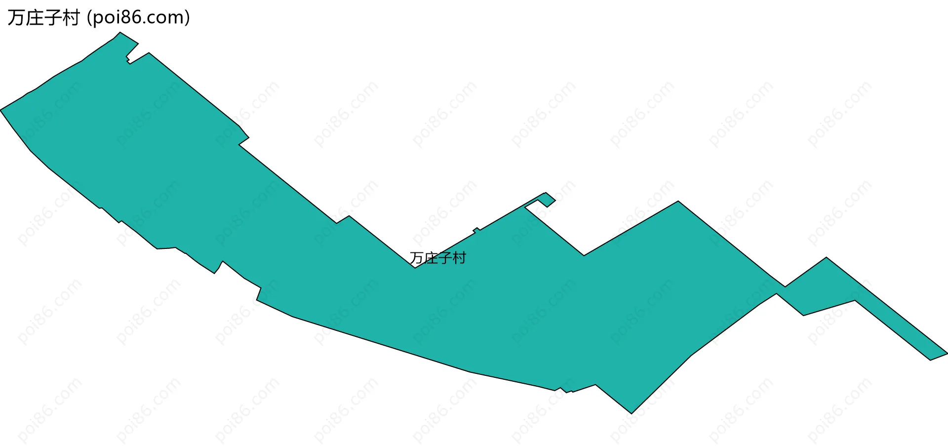 万庄子村边界地图