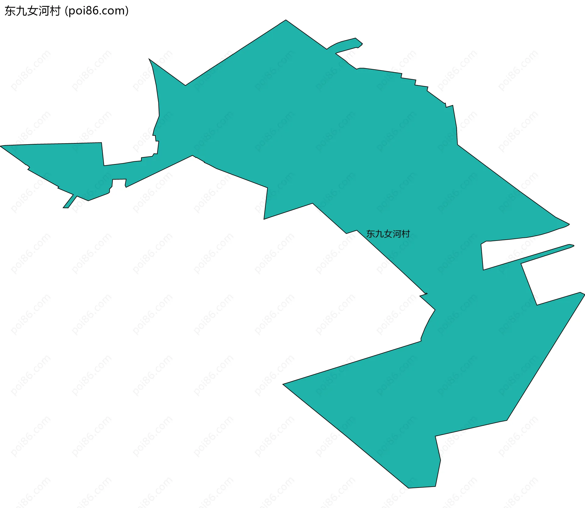 东九女河村边界地图