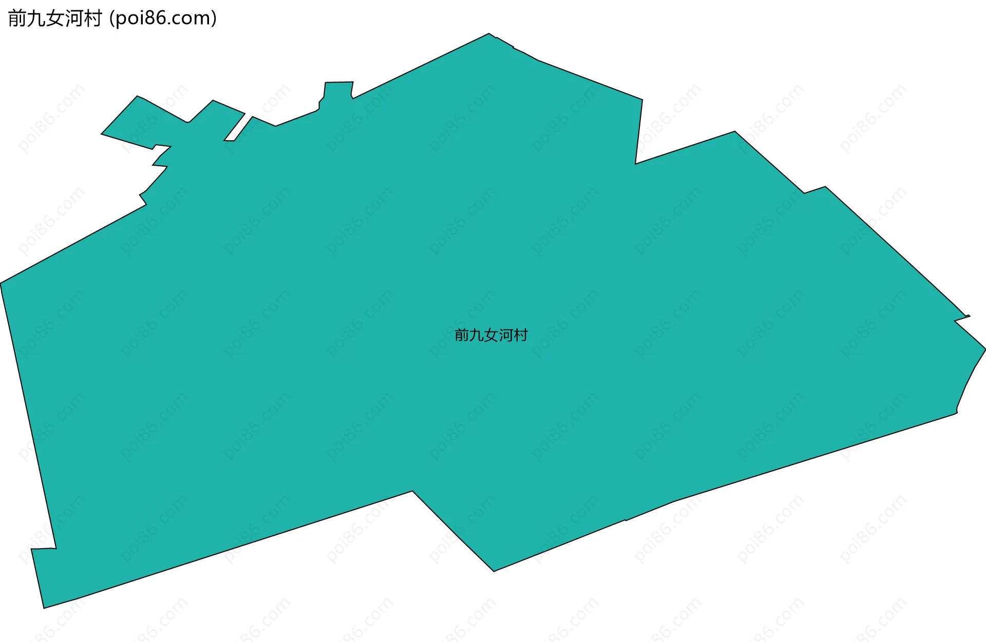 前九女河村边界地图