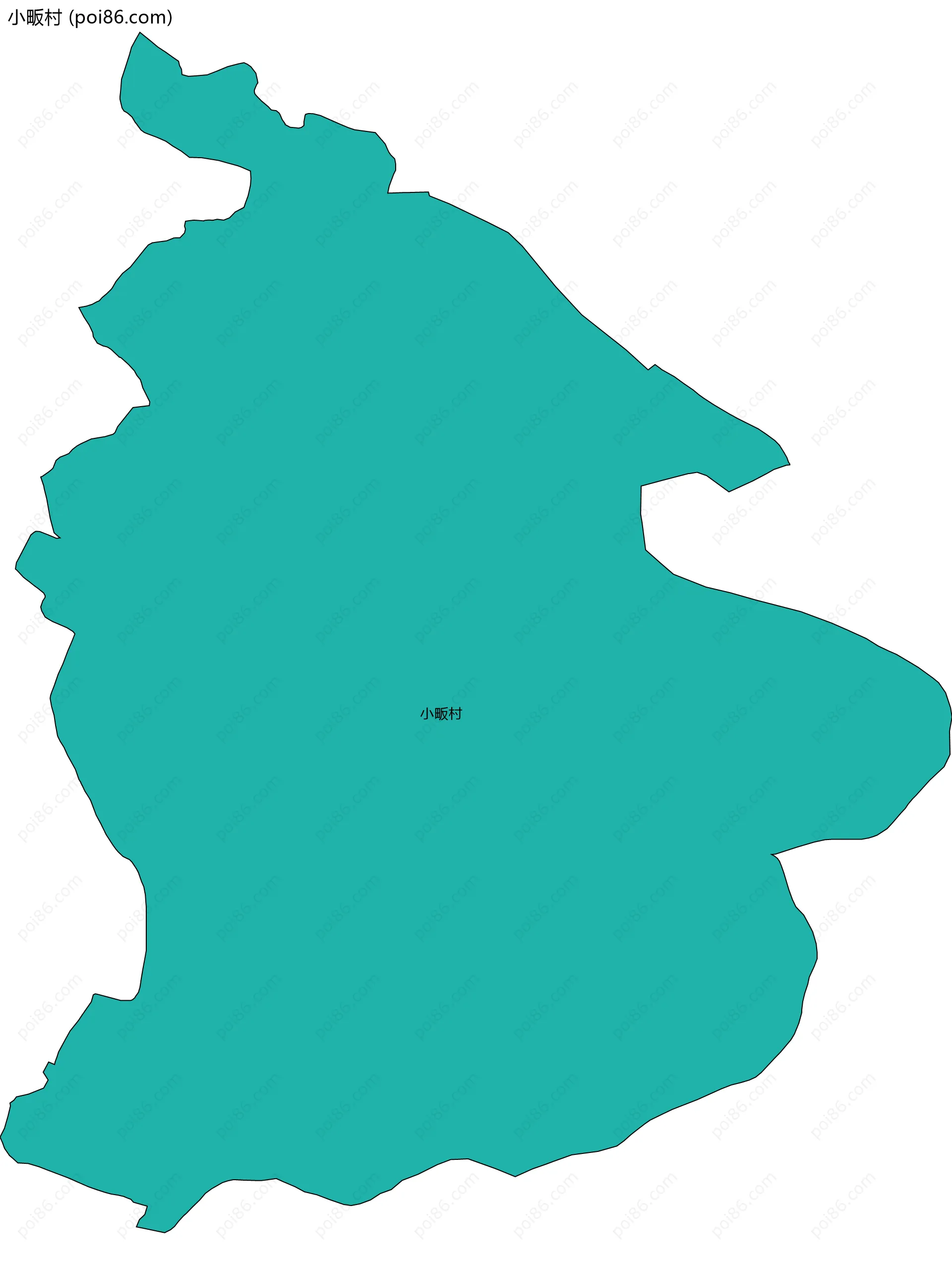 小畈村边界地图