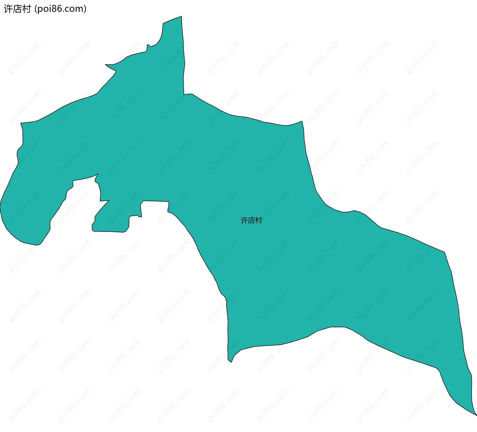许店村边界地图