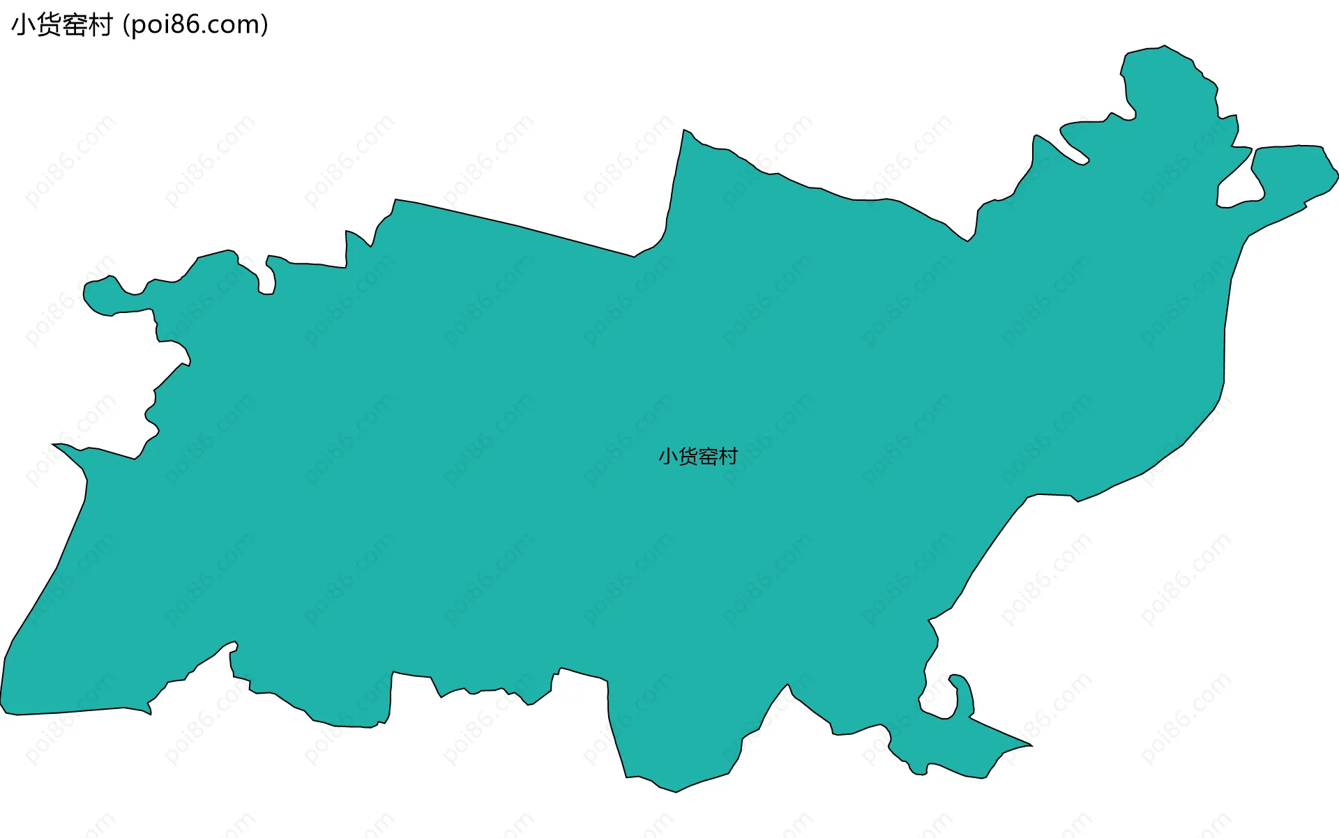 小货窑村边界地图