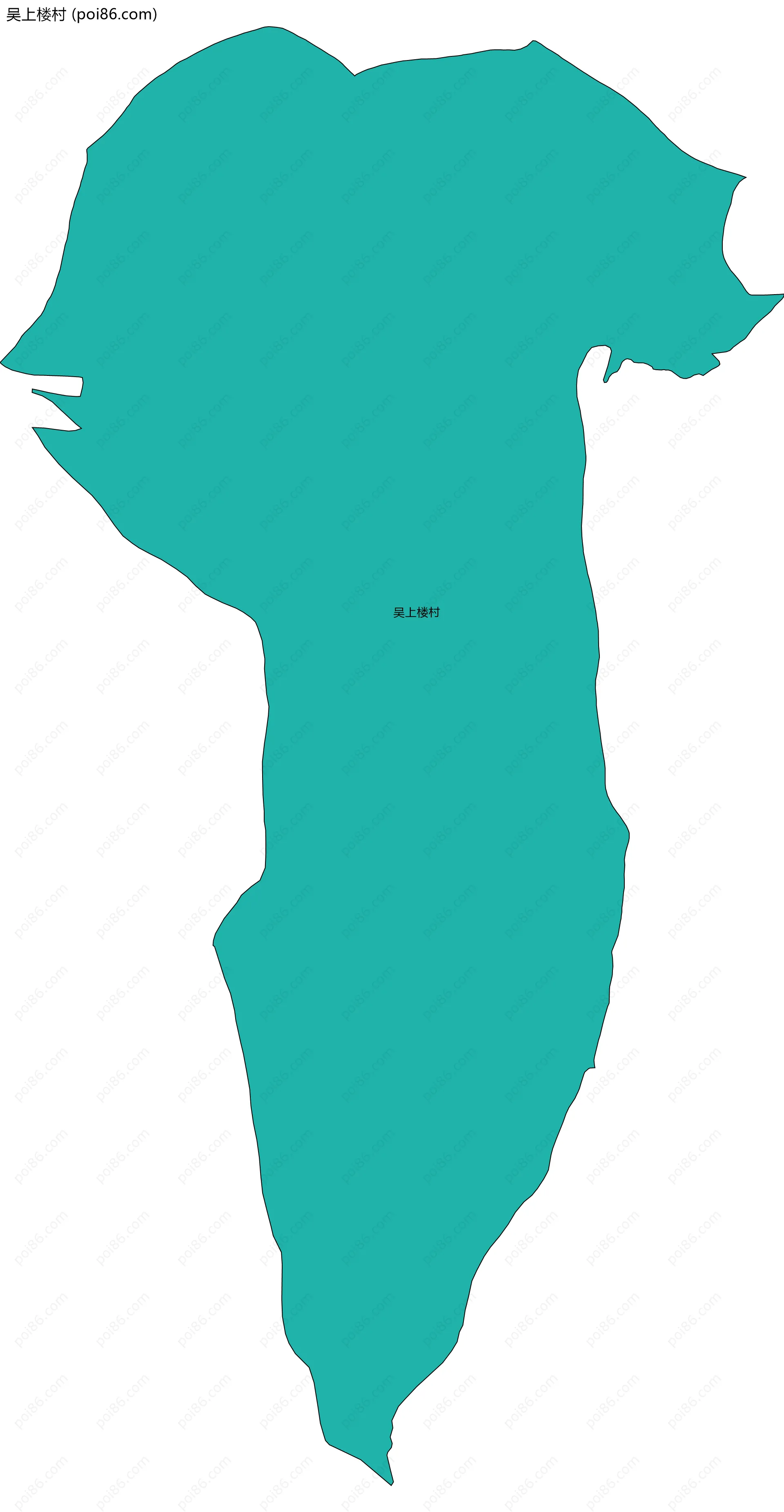 吴上楼村边界地图