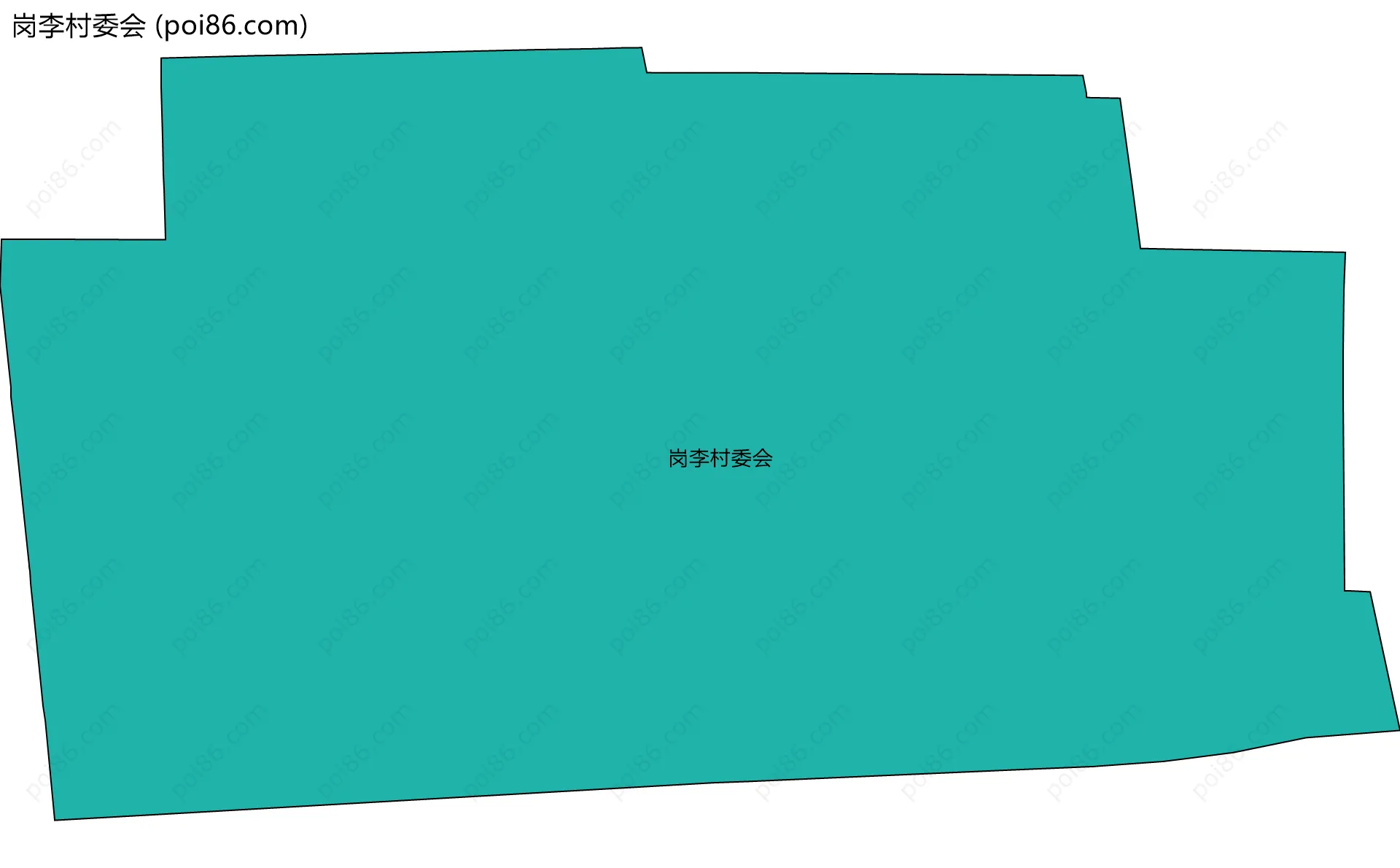 岗李村委会边界地图