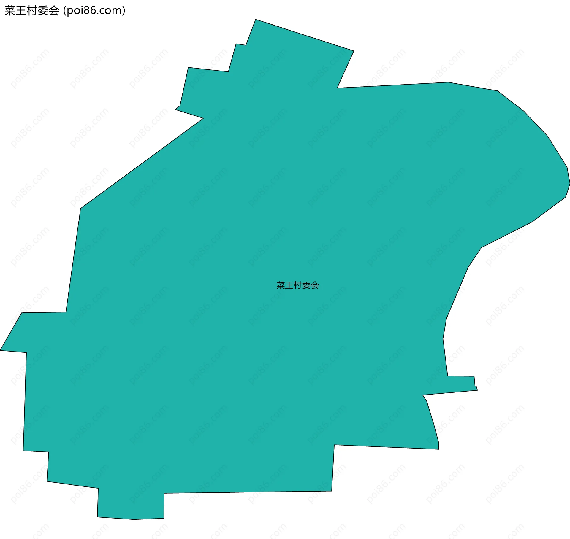 菜王村委会边界地图