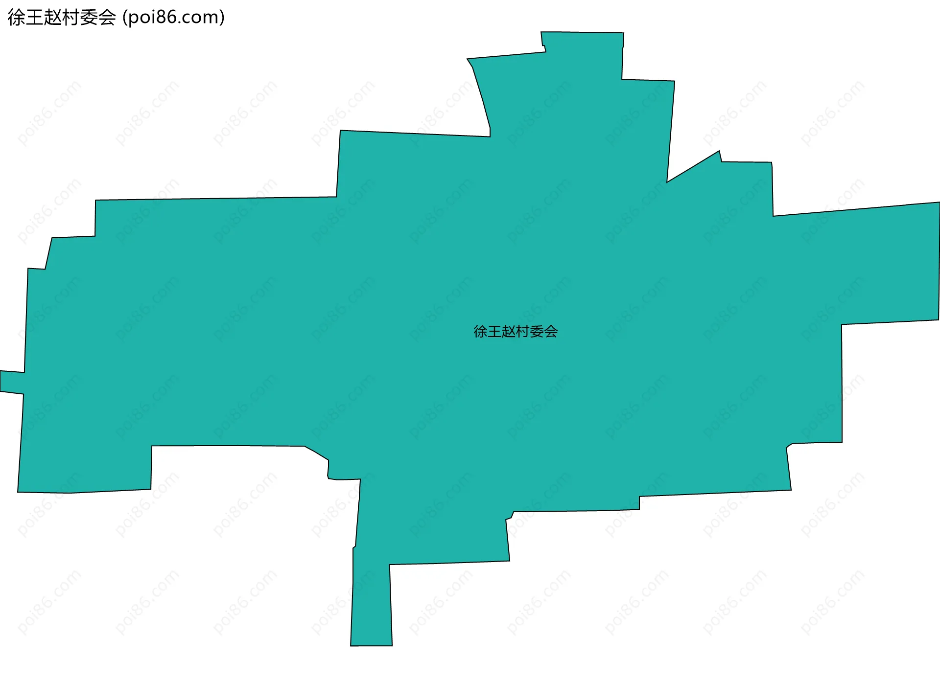 徐王赵村委会边界地图